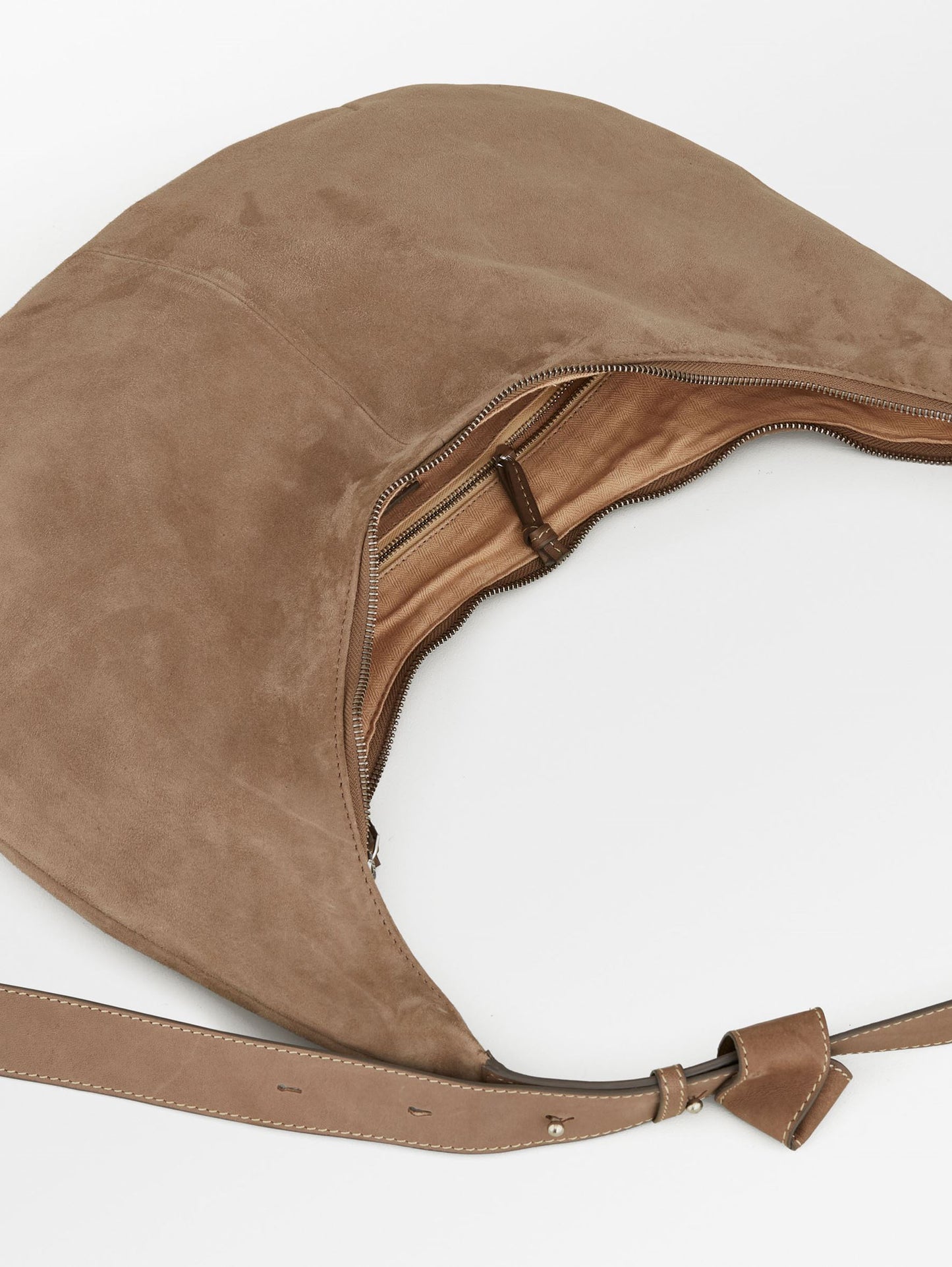 Suede Lona Crossbody Bag - Grey OneSize - Becksöndergaard