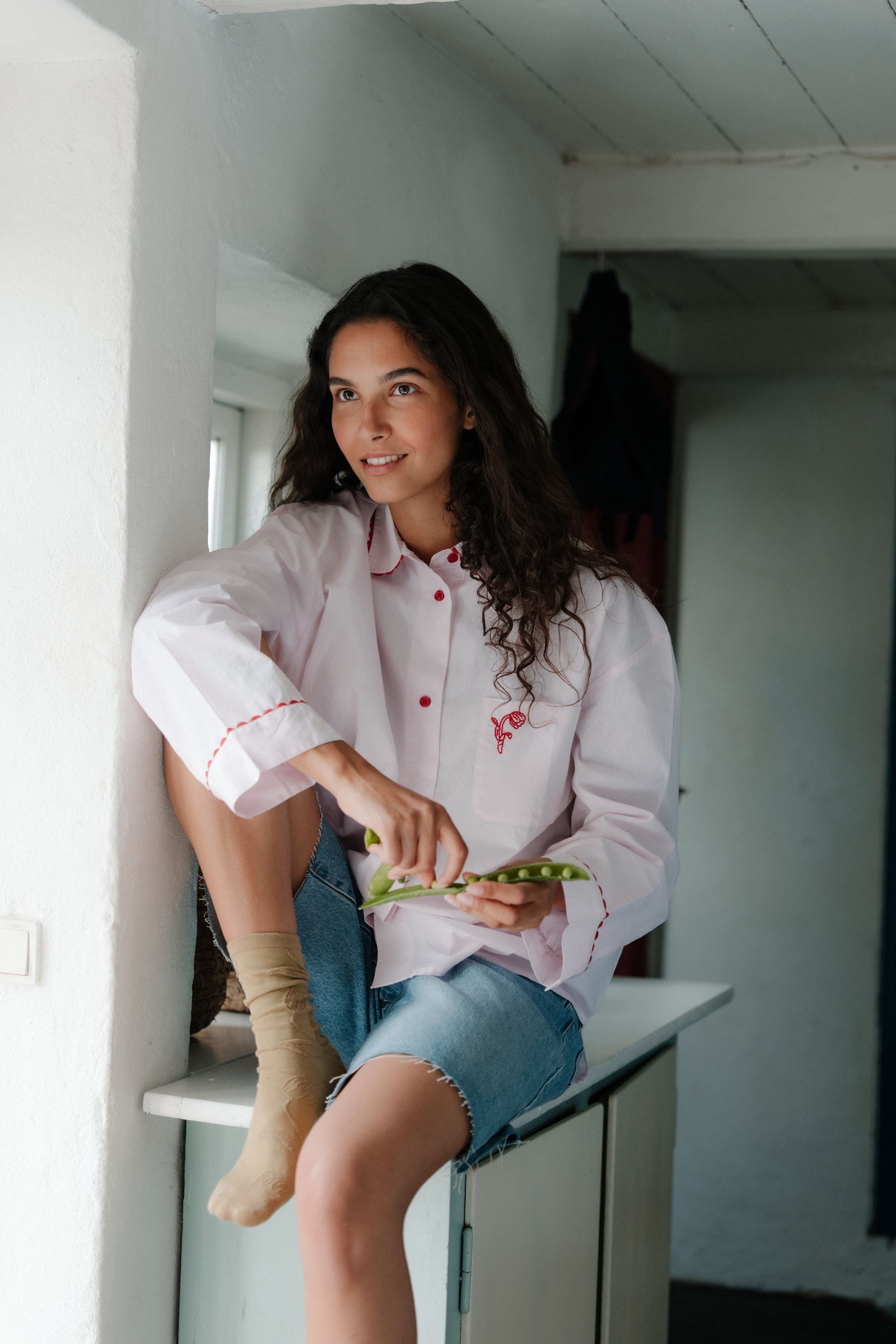 Scallop Pyjamas Shirt Clothing - Becksöndergaard