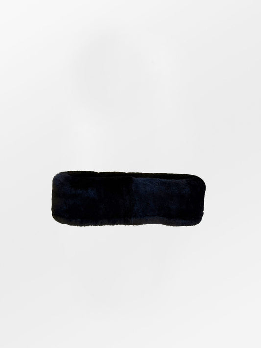 Becksöndergaard, Dora Shearling Headband - Black, winter accessories, winter accessories