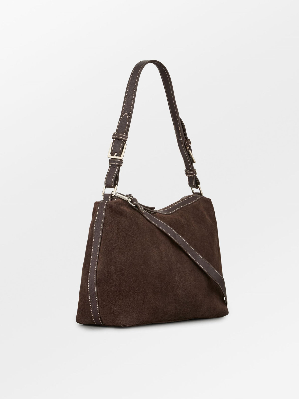 Becksöndergaard, Suede Ginni Medi Bag - Hot Fudge Brown, bags, bags, bags