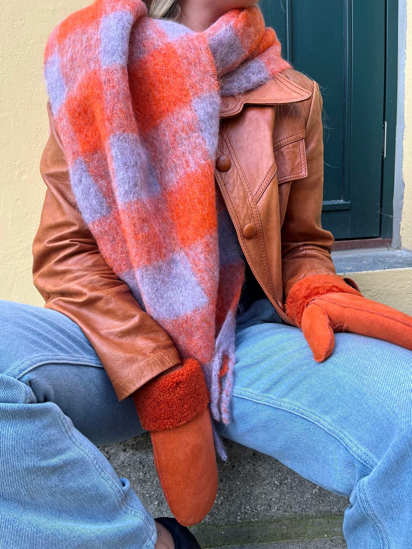 Check Mincho Scarf OneSize - Becksöndergaard