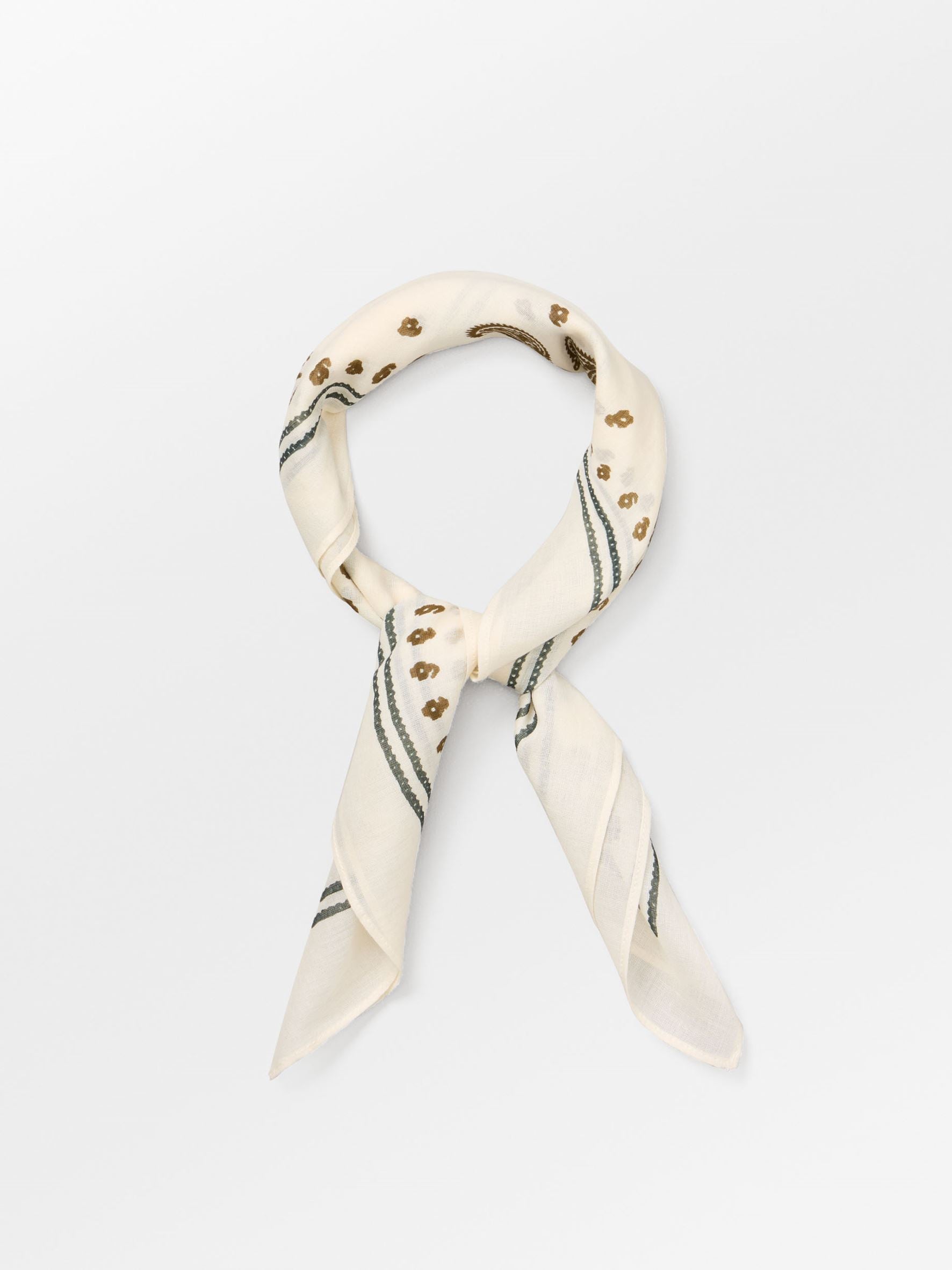 Becksöndergaard, Bloom Paisley Cotta Scarf - Birch White, scarves, sale, sale, scarves, scarves, scarves