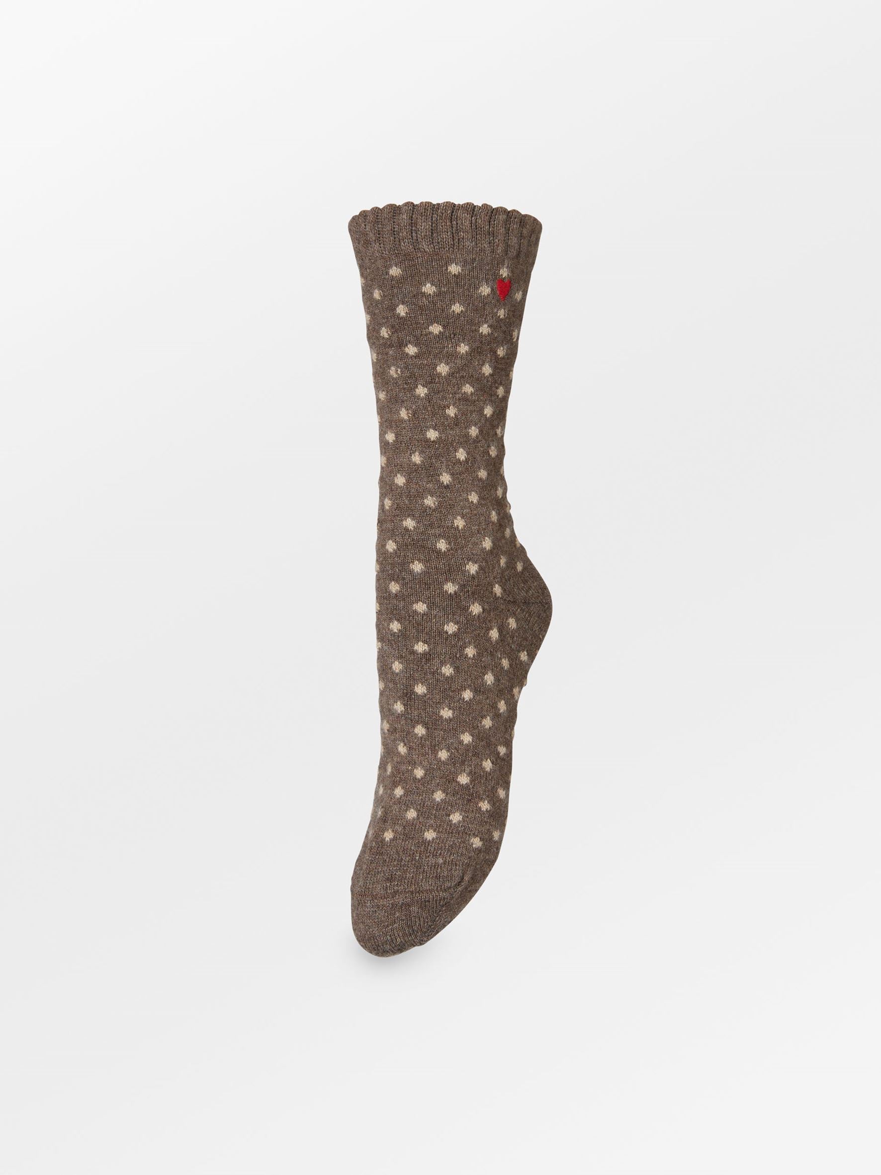 Dotted Wola Sock OneSize - Becksöndergaard