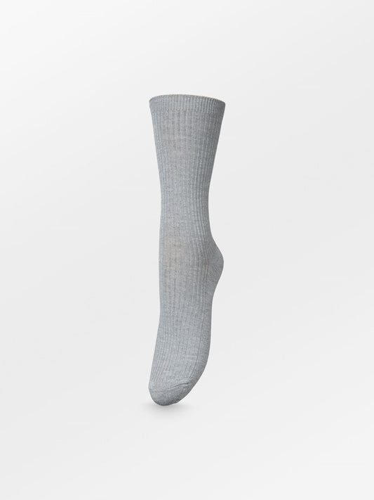 Telma Solid Sock - Grey Socks   - Becksöndergaard