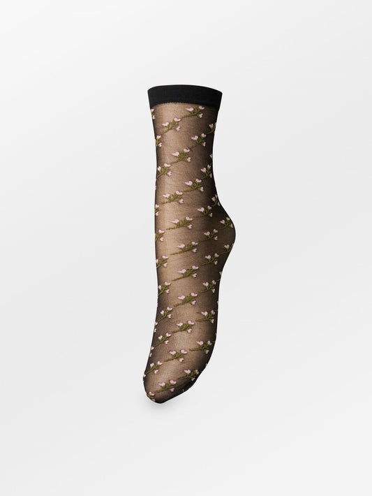 Becksöndergaard, Florinola Nylon Sock - Black, socks, high summer 2026, gaveideer under 300, mid season sale 2026