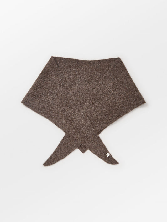 Becksöndergaard, Alpaca-Wool Triangle Scarf - Hot Fudge Brown, winter accessories, winter accessories