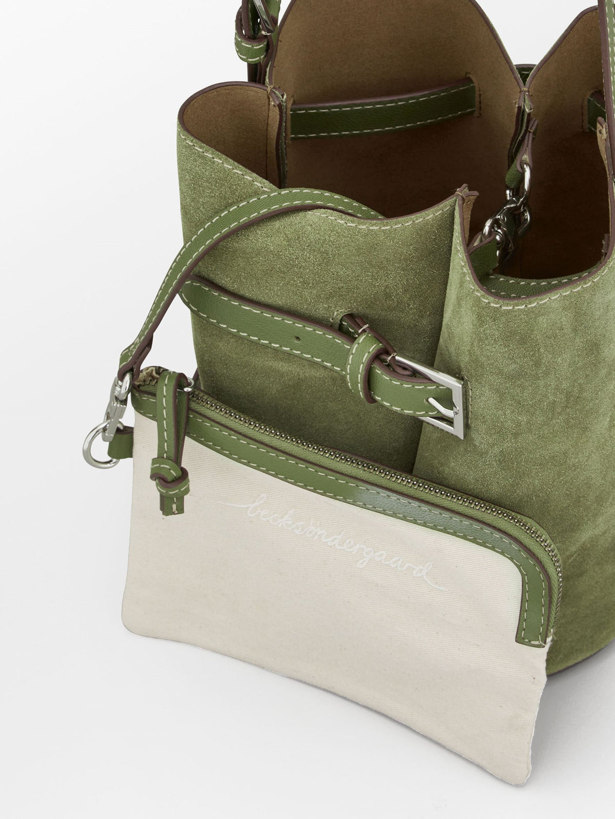 Suede Bleu Belted Bag OneSize - Becksöndergaard