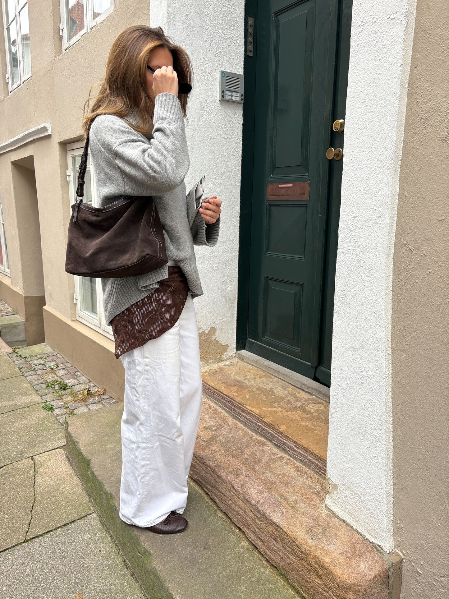 Suede Ginni Medi Bag OneSize - Becksöndergaard