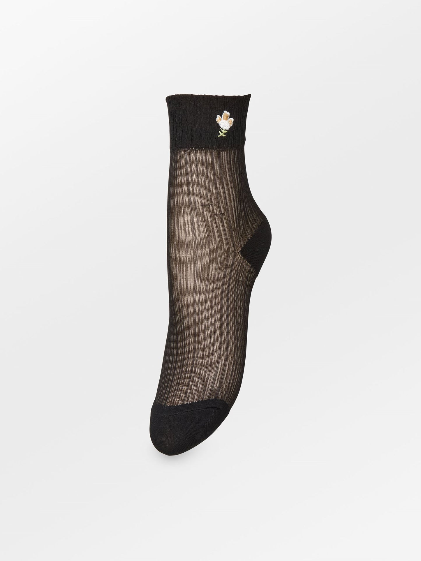 Floral Sheer Sock Socks - Becksöndergaard