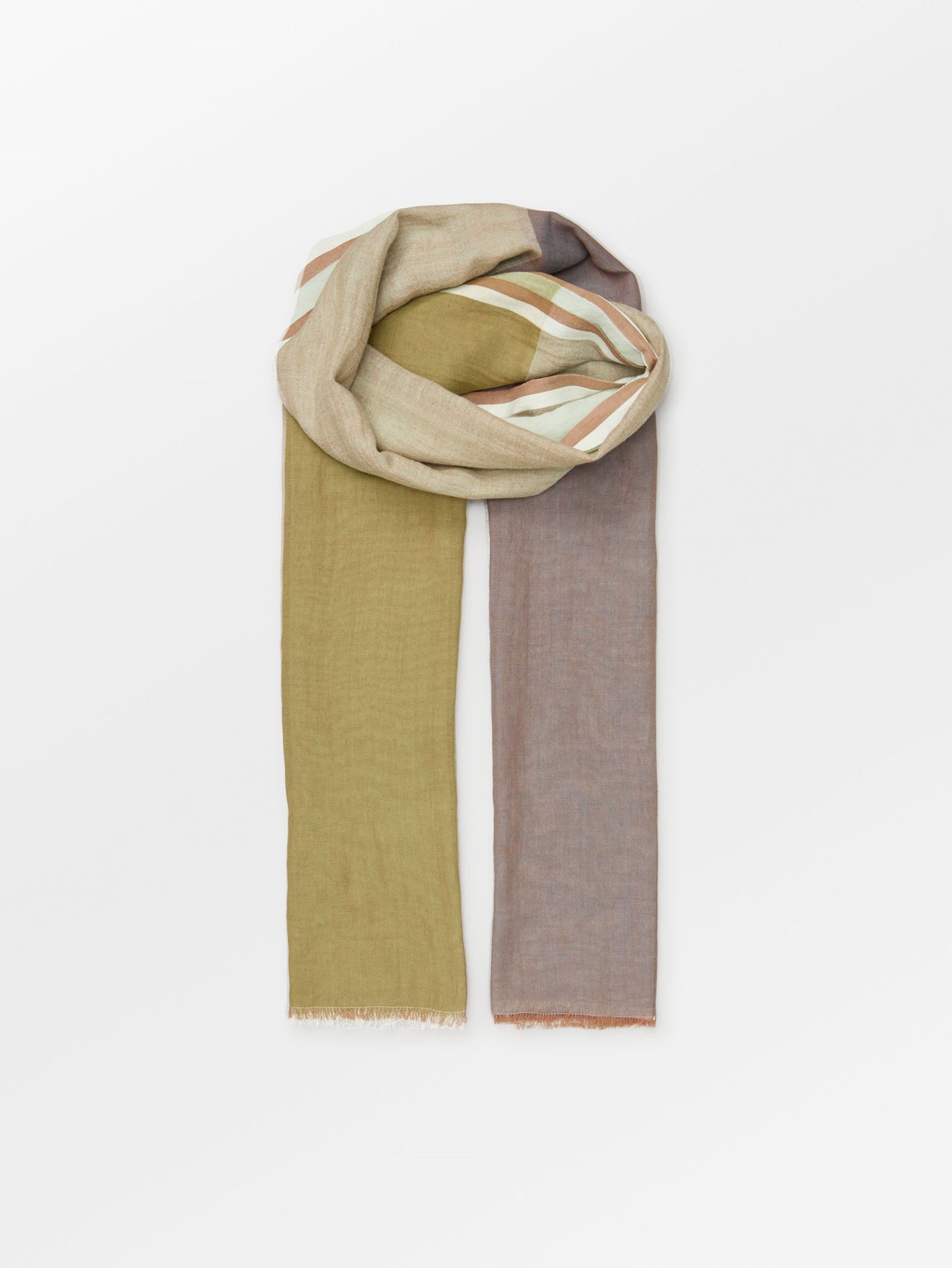 Becksöndergaard, Kikko Cowea Scarf - Khaki Green, scarves, scarves, black week, black week