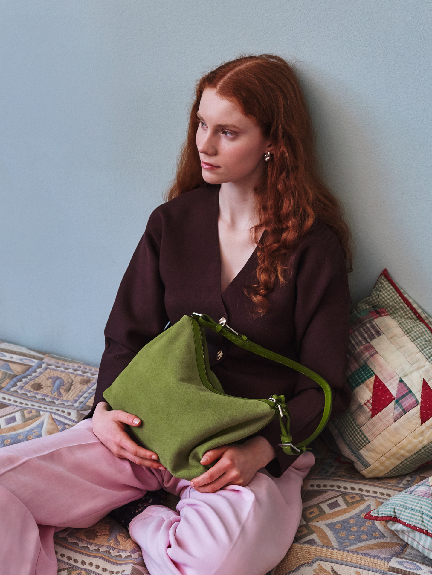 Suede Ginni Medi Bag OneSize - Becksöndergaard