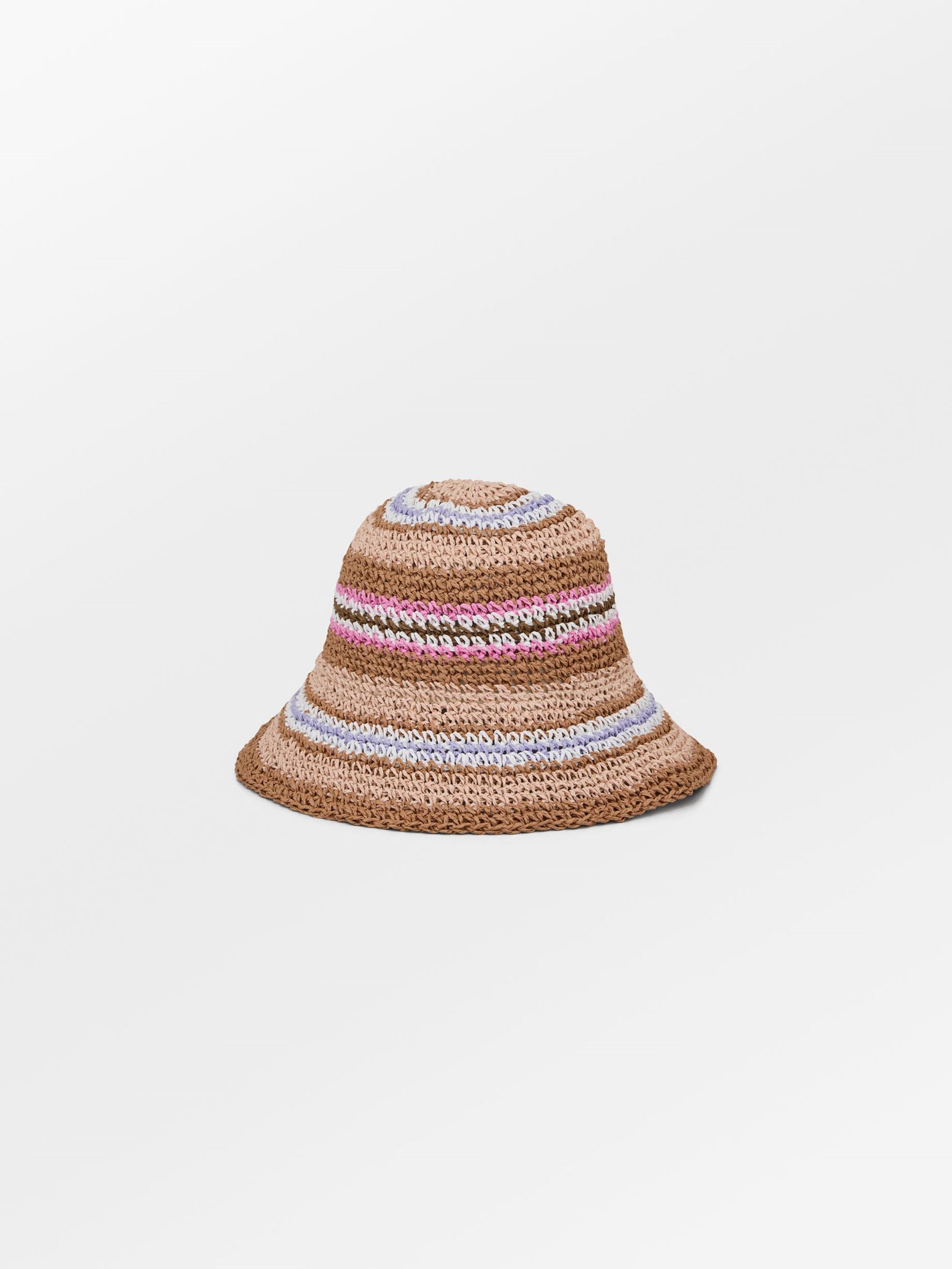 Striped Saverina Straw Hat Clothing - Becksöndergaard