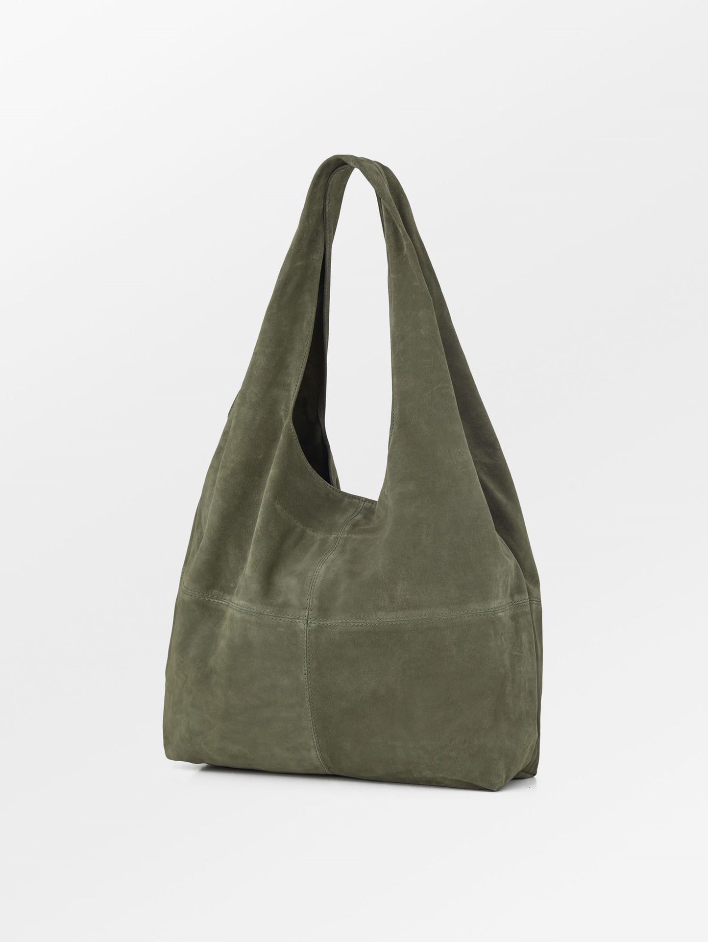 Suede Dalliea Shopper Bag - Green OneSize - Becksöndergaard