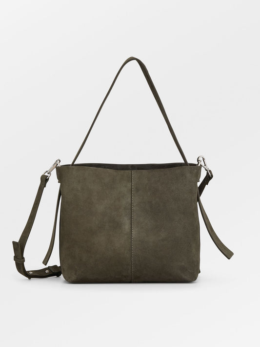 Suede Fraya Small Crossbody Bag - Green OneSize   - Becksöndergaard