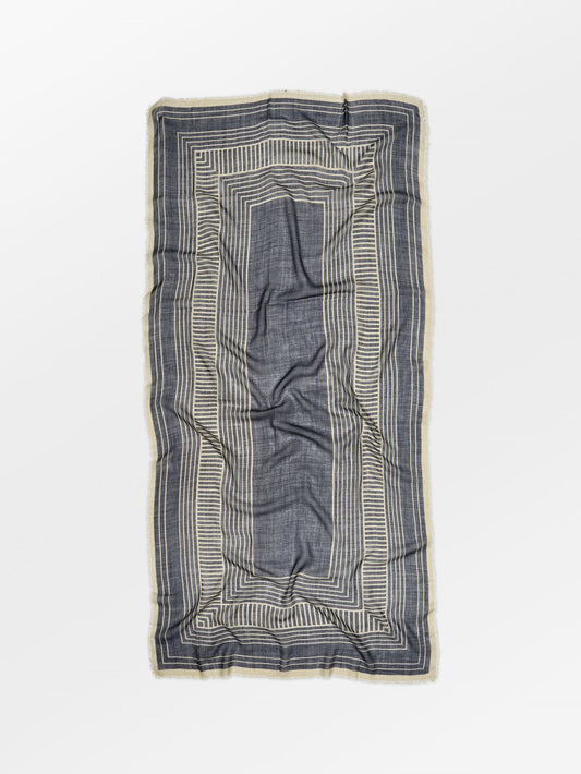 Becksöndergaard, Anniea Woo Scarf - Navy Blue, scarves, scarves, sale, sale