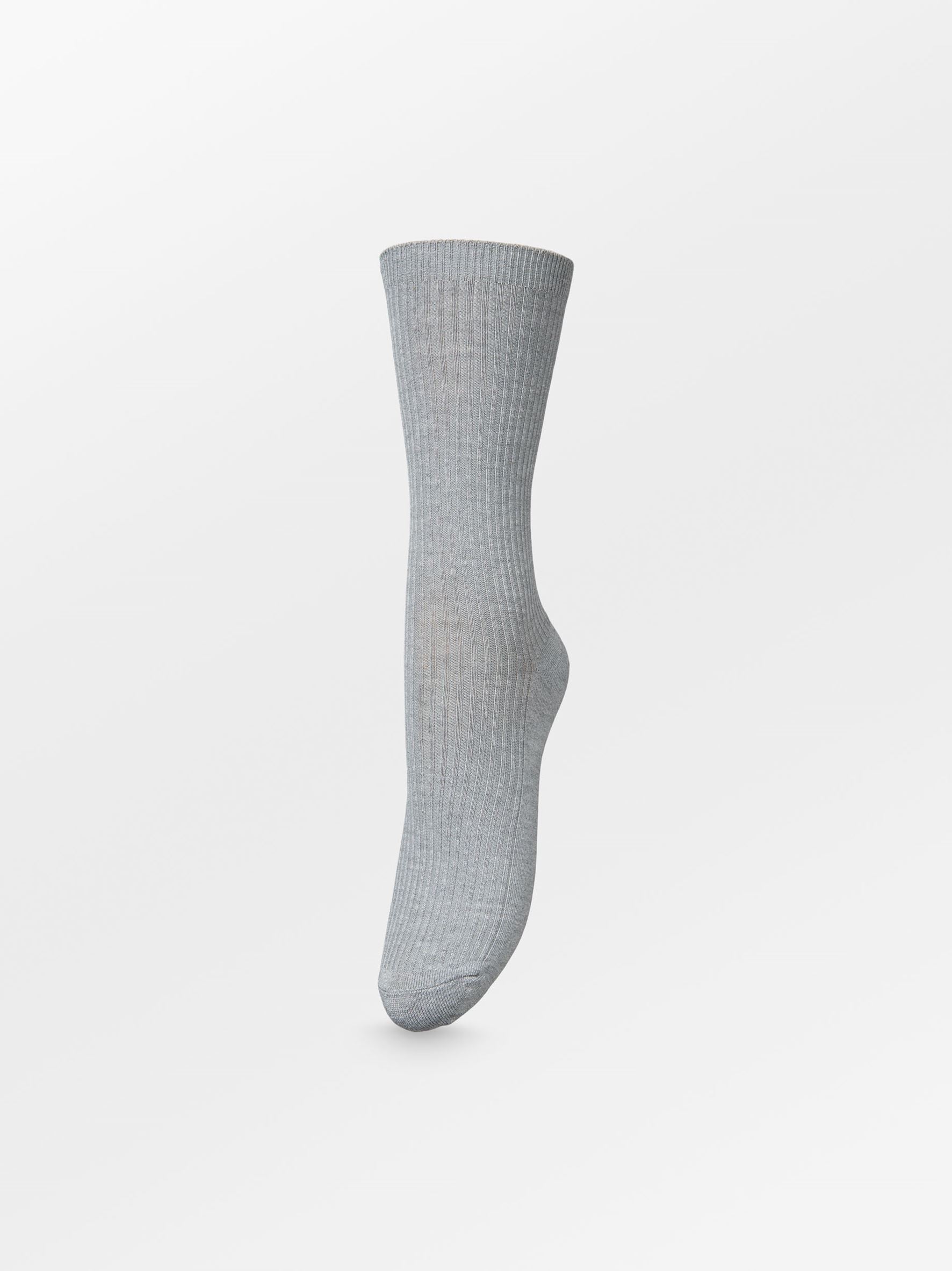 Becksöndergaard, Telma Solid Sock - Light Grey Melange, socks, archive, archive, socks, black week, black week
