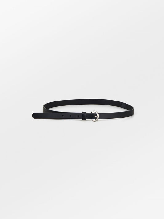 Solid Slim Belt - Black Clothing - Becksöndergaard