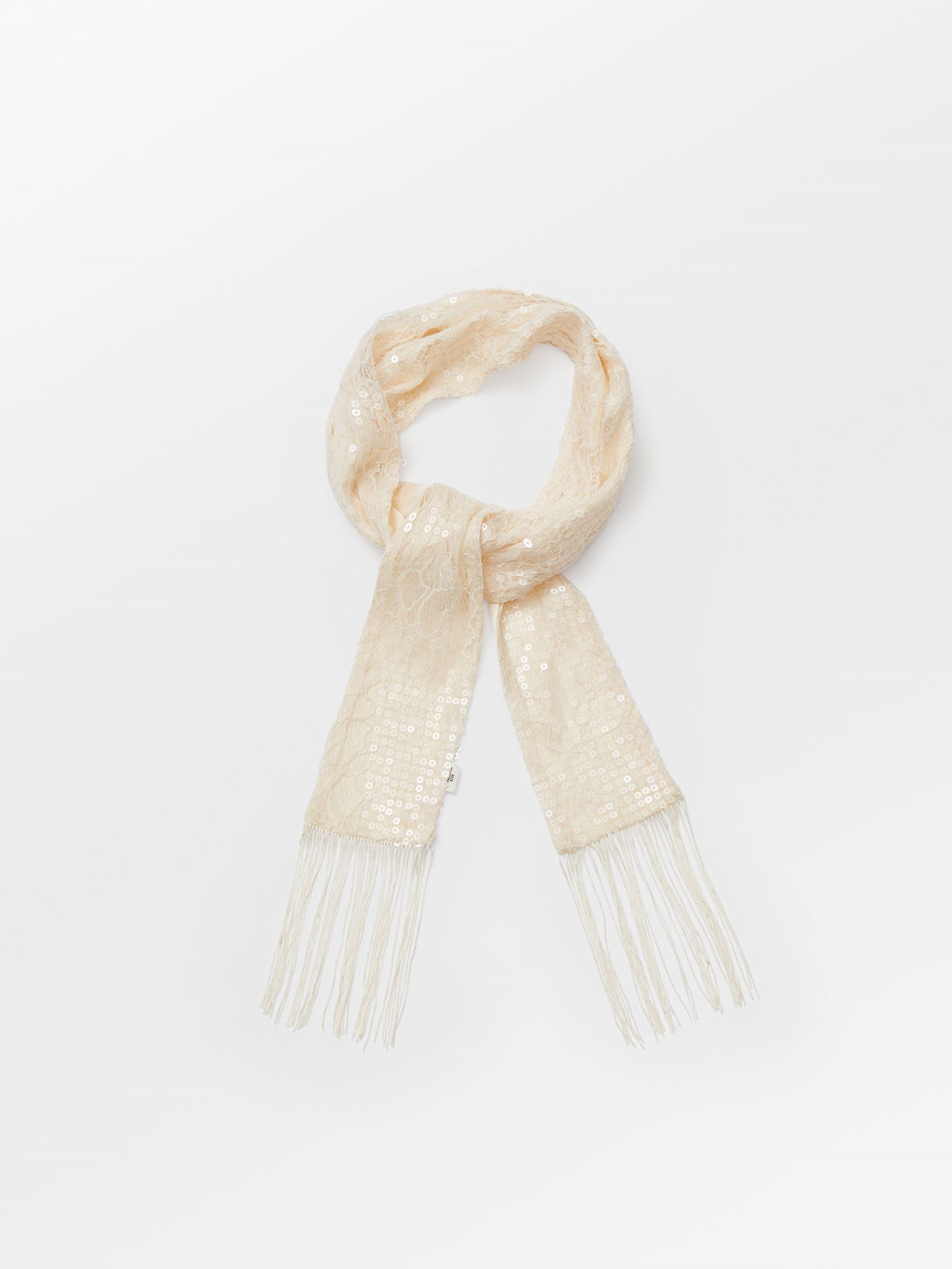 Lace Sequins Scarf OneSize - Becksöndergaard