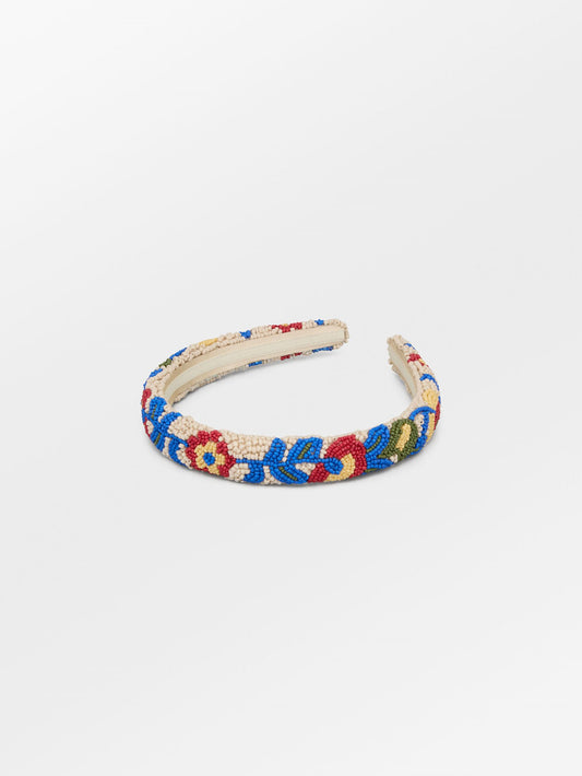 Becksöndergaard, Asflora Multi Slim Beaded Hairbrace - Birch White, accessories, sale, sale, accessories, sale