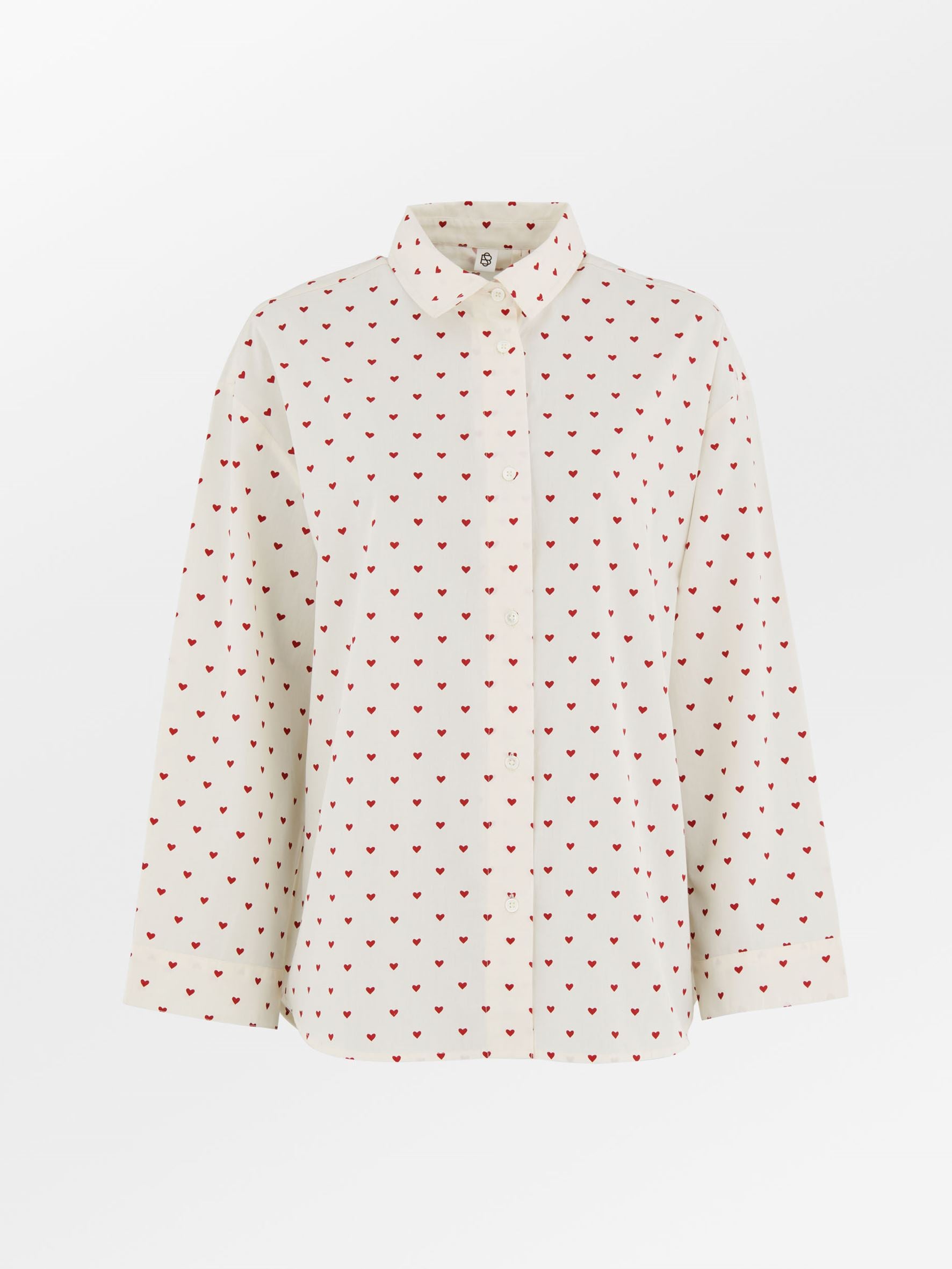 Becksöndergaard, Amor Pyjamas Set - Off-white/Red, homewear, gifts, gifts, gifts, black week, black week