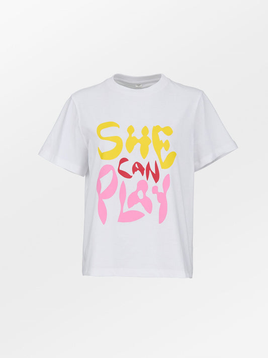 Becksöndergaard, She Can Play T-shirt - White, archive, archive