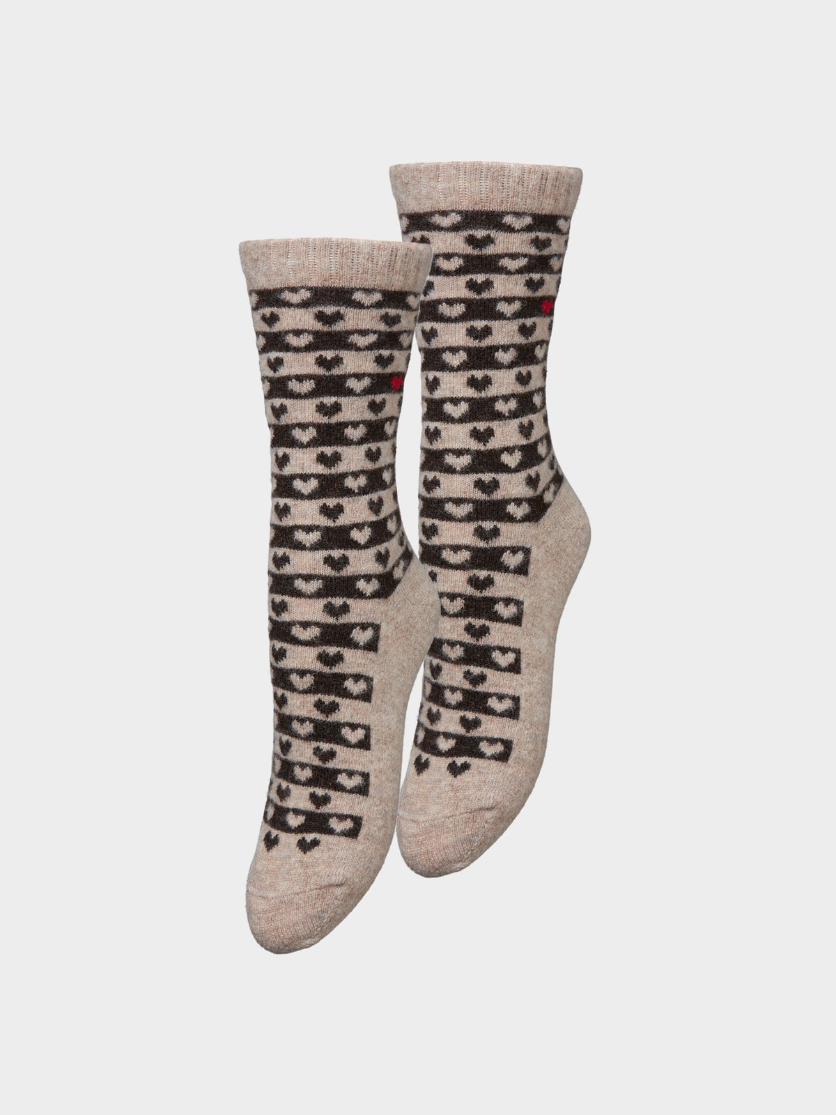 Heart Wola Sock 2 Pack OneSize - Becksöndergaard