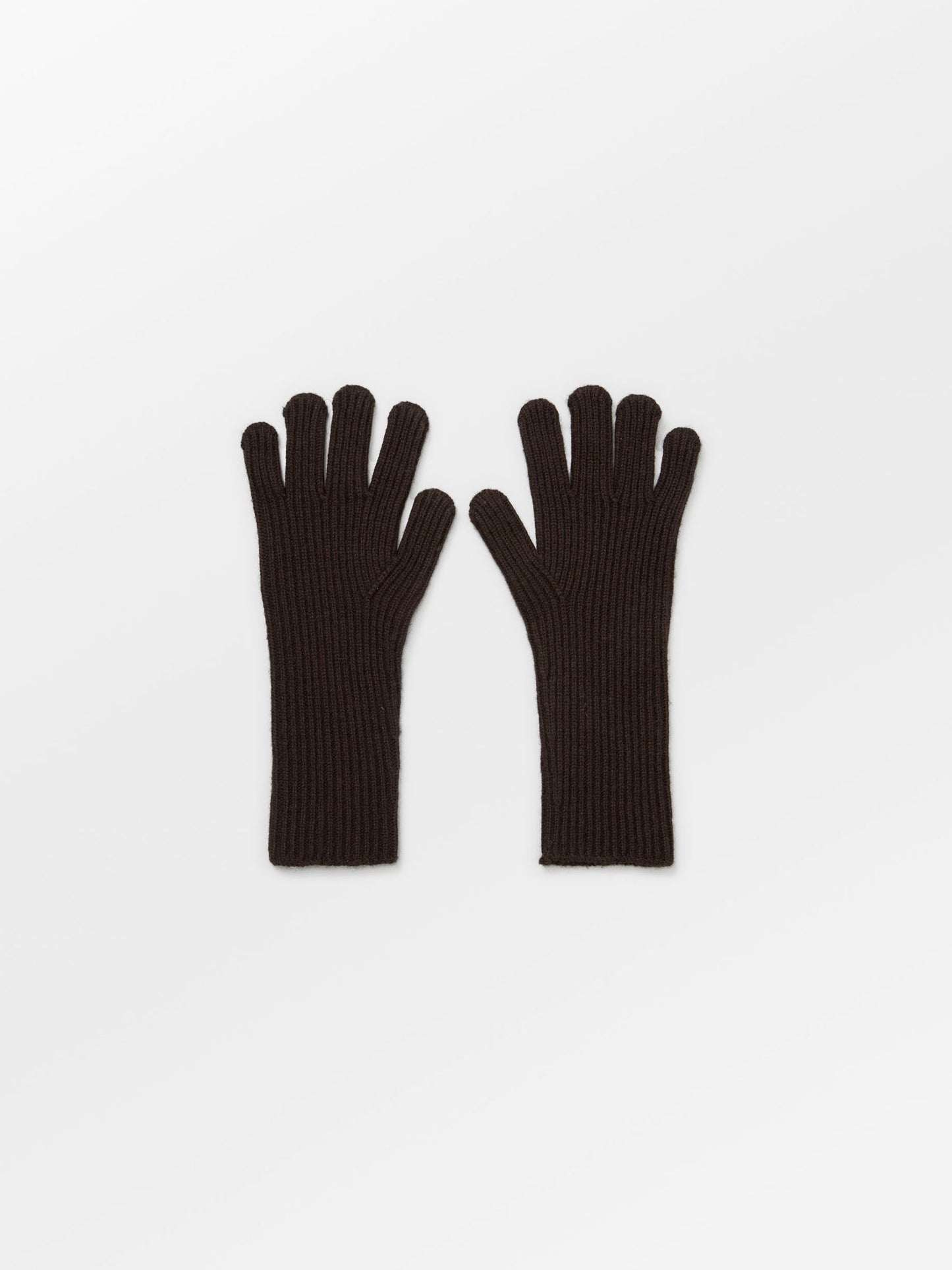 Woona Short Gloves - Hot Fudge Brown OneSize   - Becksöndergaard