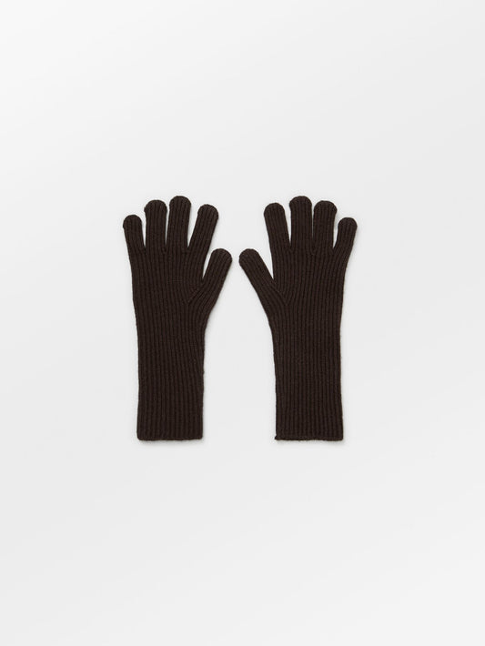 Woona Short Gloves - Hot Fudge Brown OneSize   - Becksöndergaard