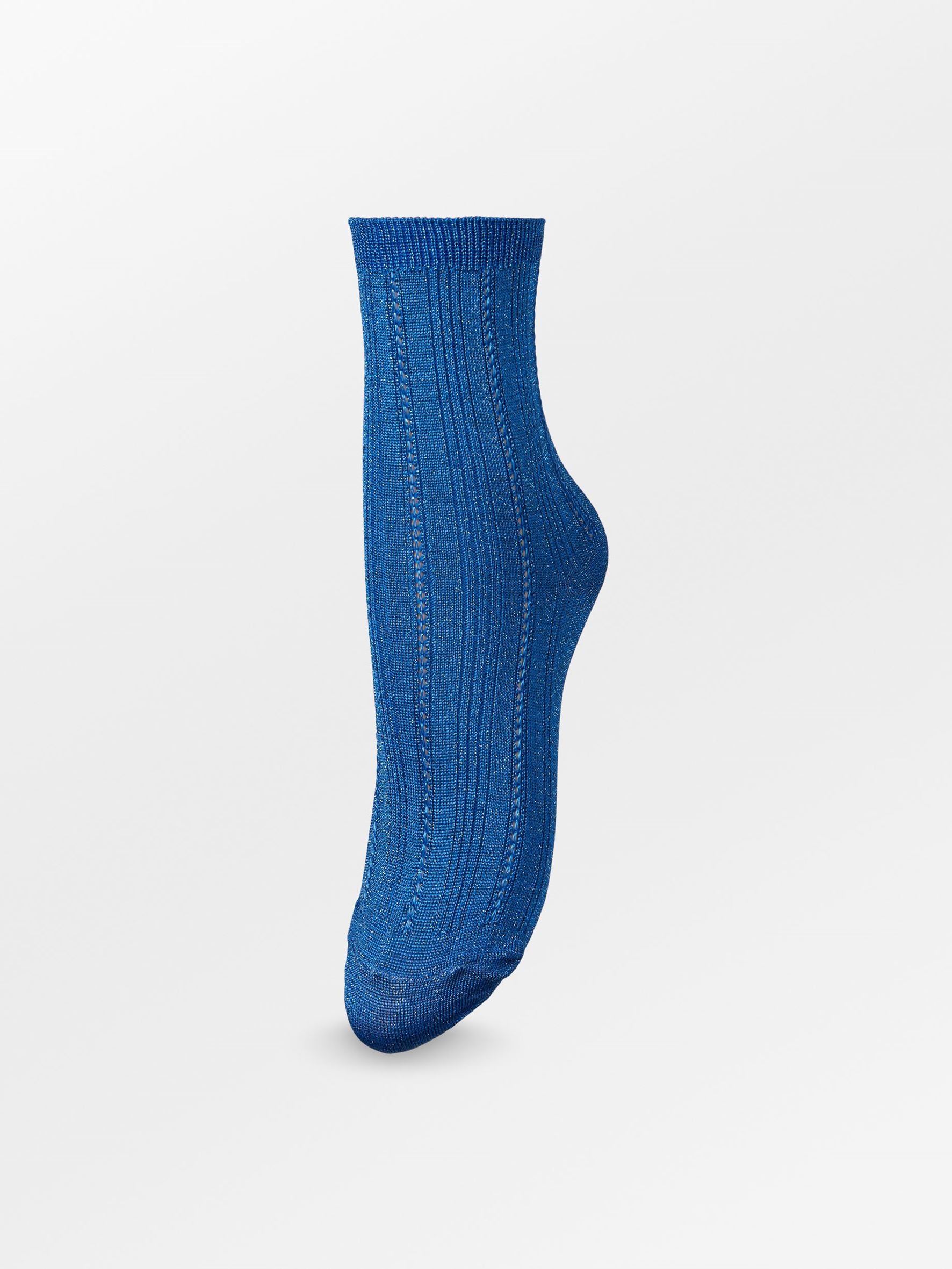 Glitter Drake Sock - Super Sonic Blue Socks - Becksöndergaard