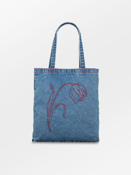 Becksöndergaard, Tulipa Denima Tote Bag - Denim, bags, bags, bags, sale, sale, bags, bags