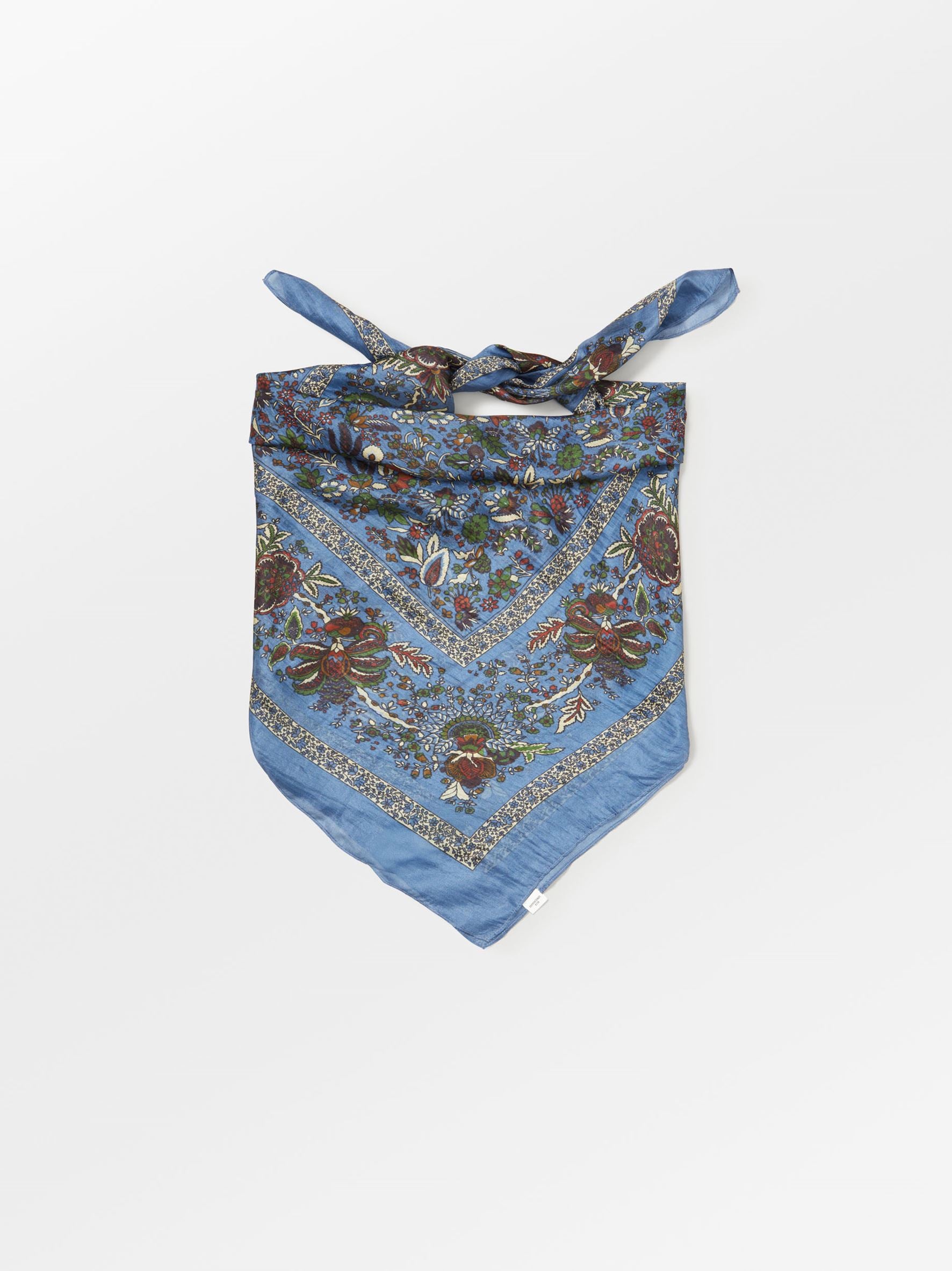 Becksöndergaard, Tapisflora Taby Sia scarf - Windward Blue, scarves, scarves