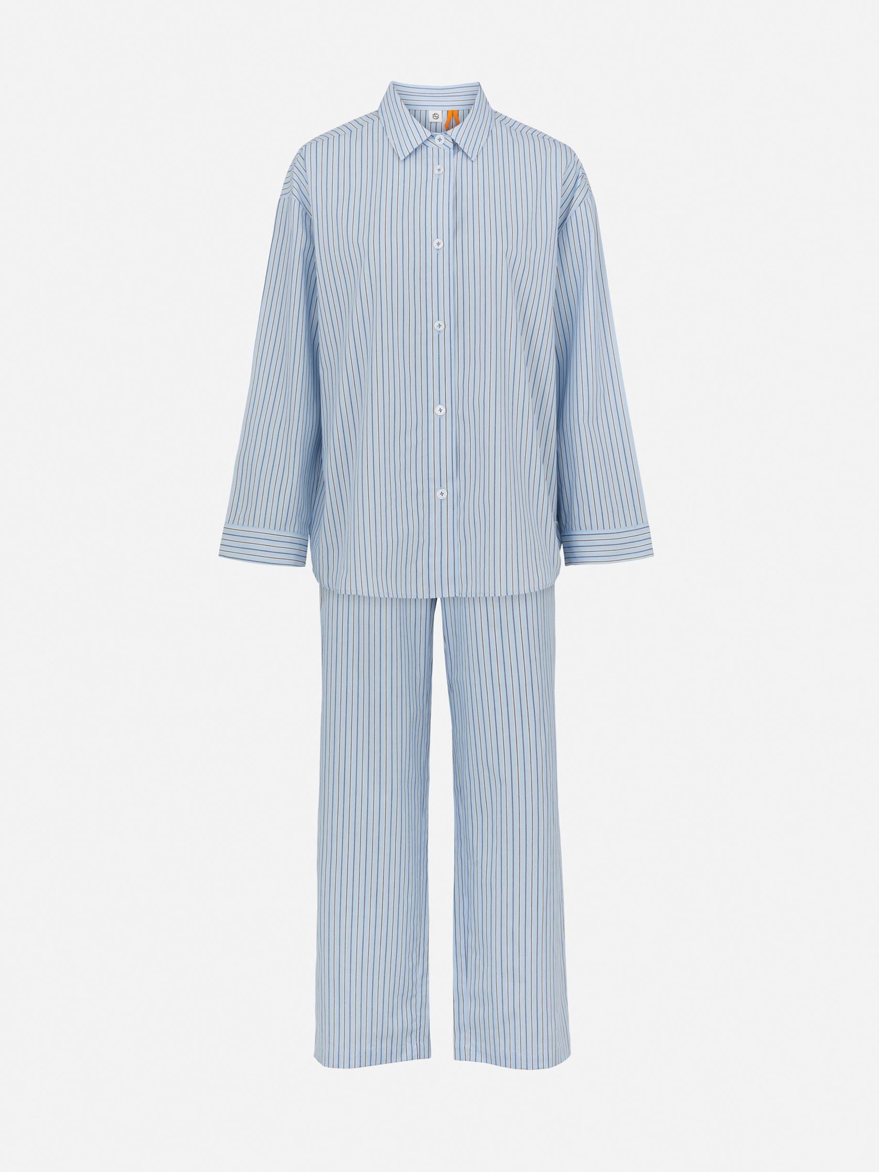 Stripel Pyjamas Set - Blue Sky Clothing   - Becksöndergaard