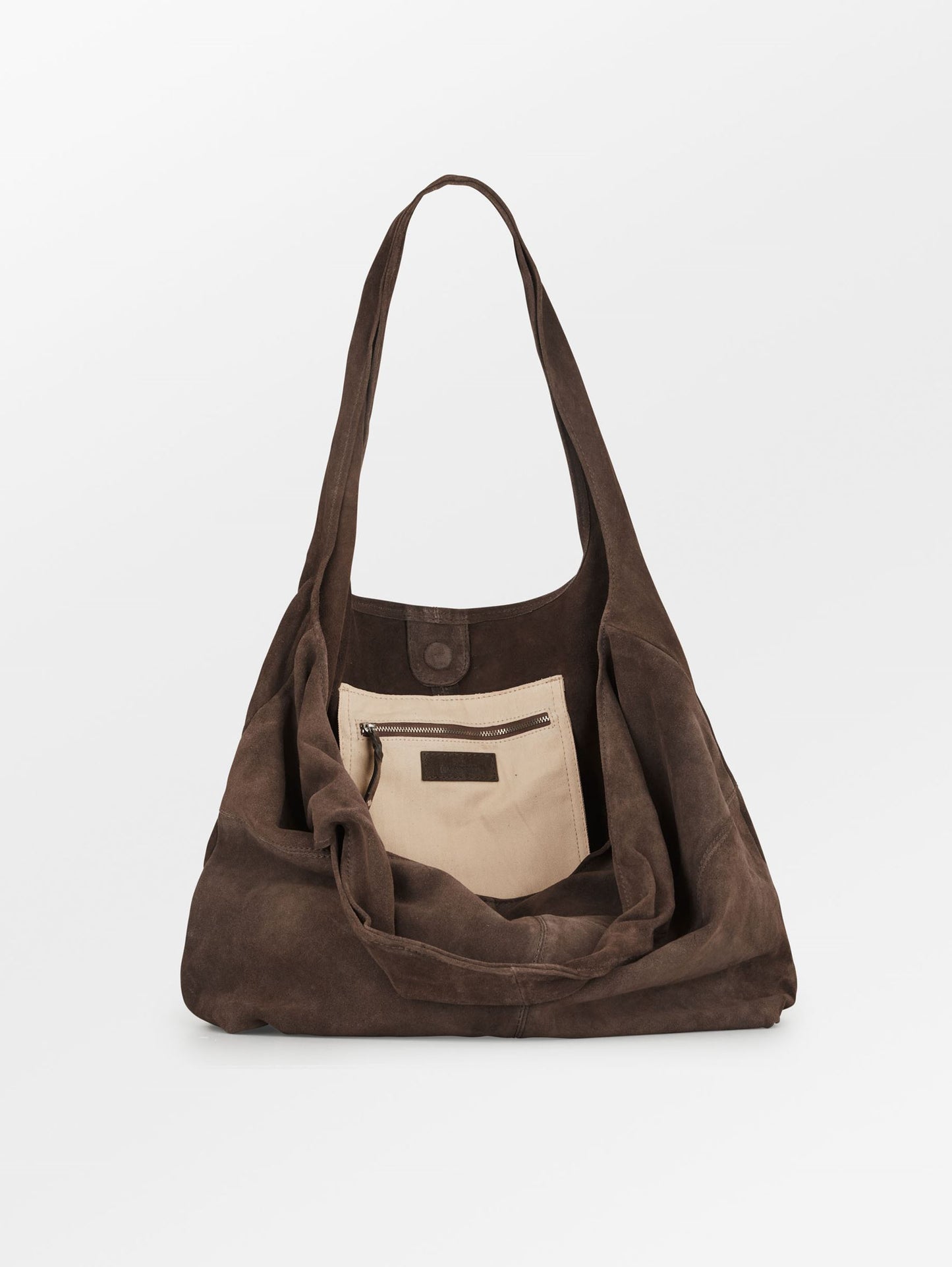Suede Dalliea Shopper Bag - Dark Brown OneSize - Becksöndergaard