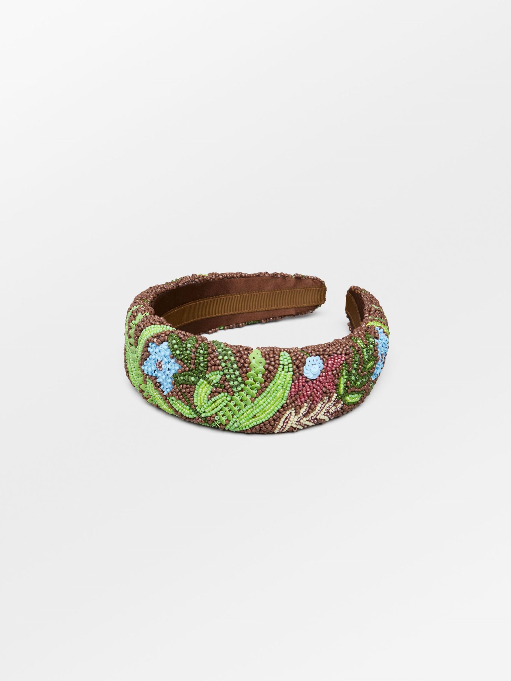 Becksöndergaard, Tropica Wide Beaded Hairbrace - Partridge Brown, archive, archive, archive