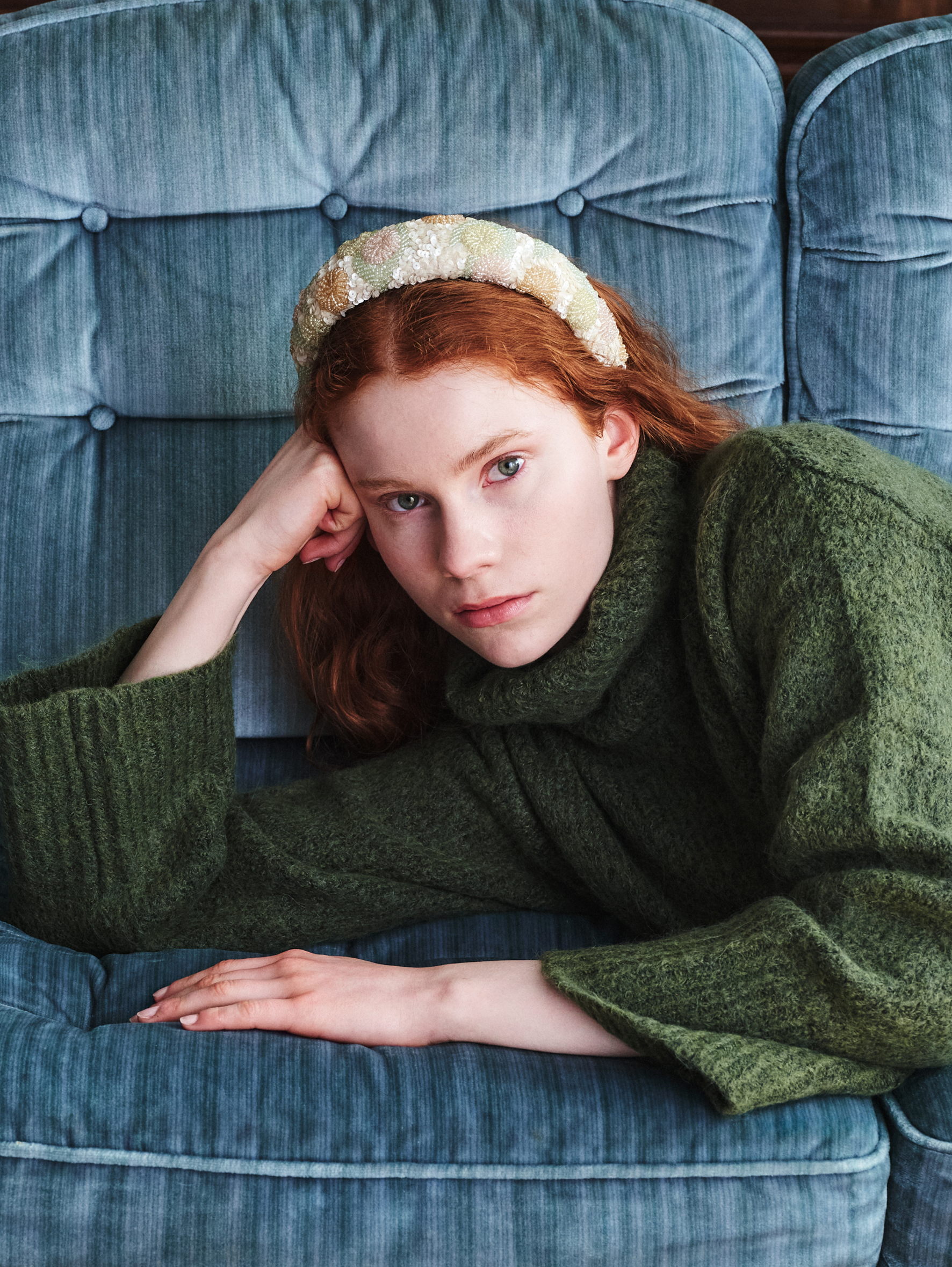 Carna Wide Beaded Hairbrace OneSize - Becksöndergaard