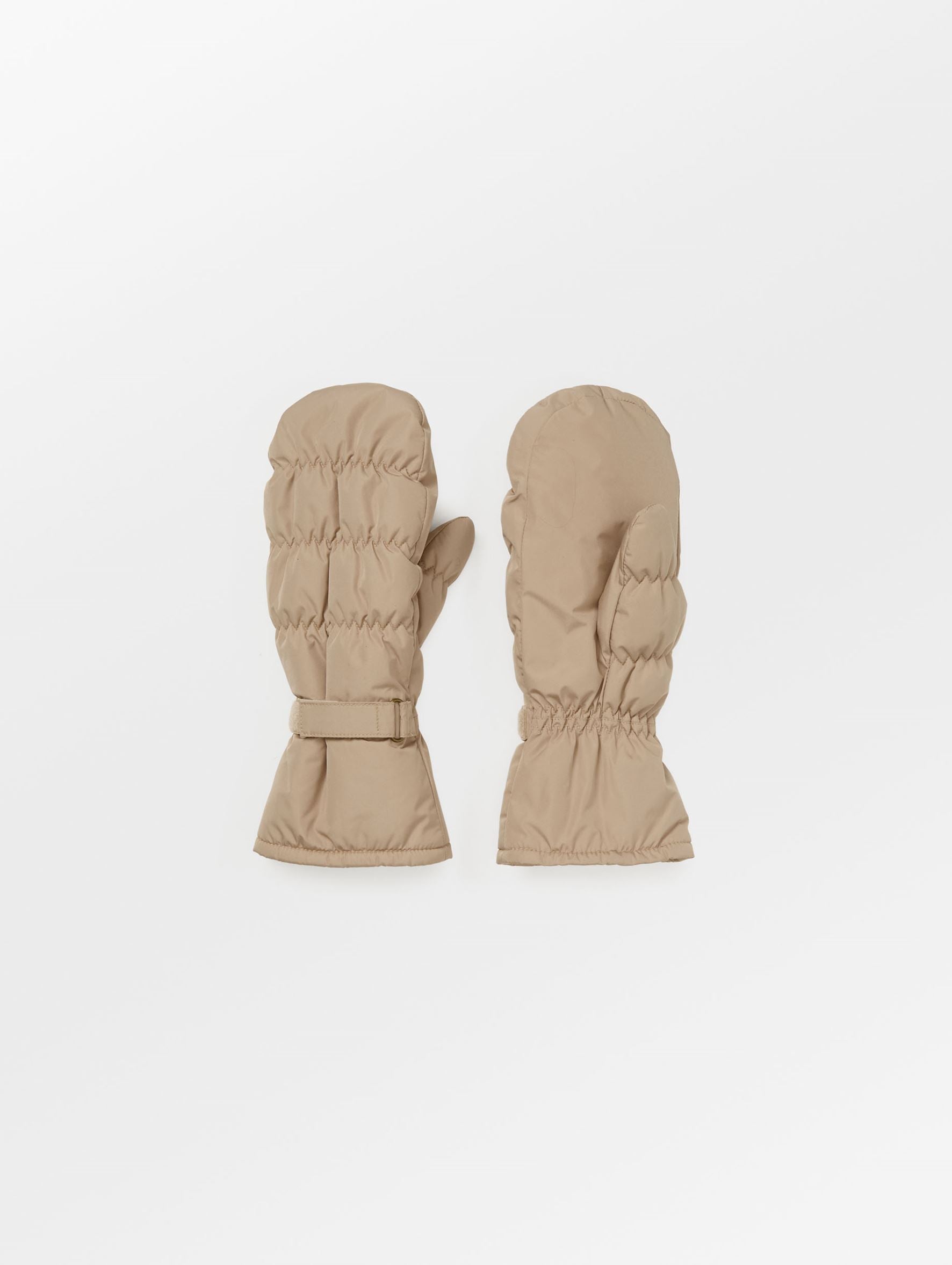 Becksöndergaard, Padded Nylona Mitten - Ginger Beige, accessories, accessories, archive, archive, winter accessories, archive, winter accessories, black week, black week