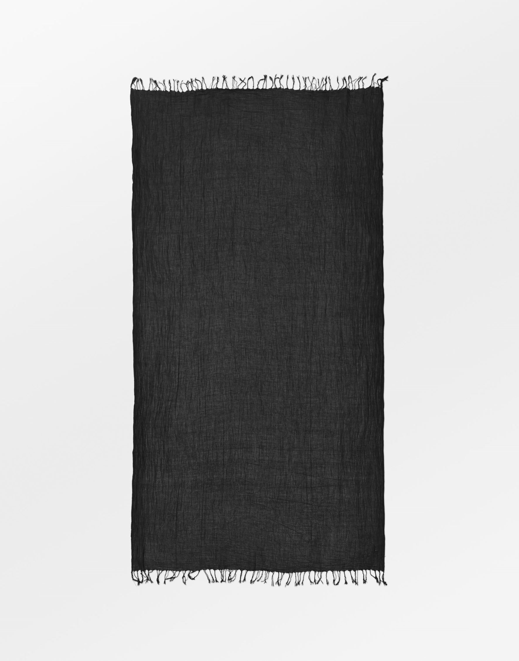 Solid Ilona Scarf - Black OneSize - Becksöndergaard