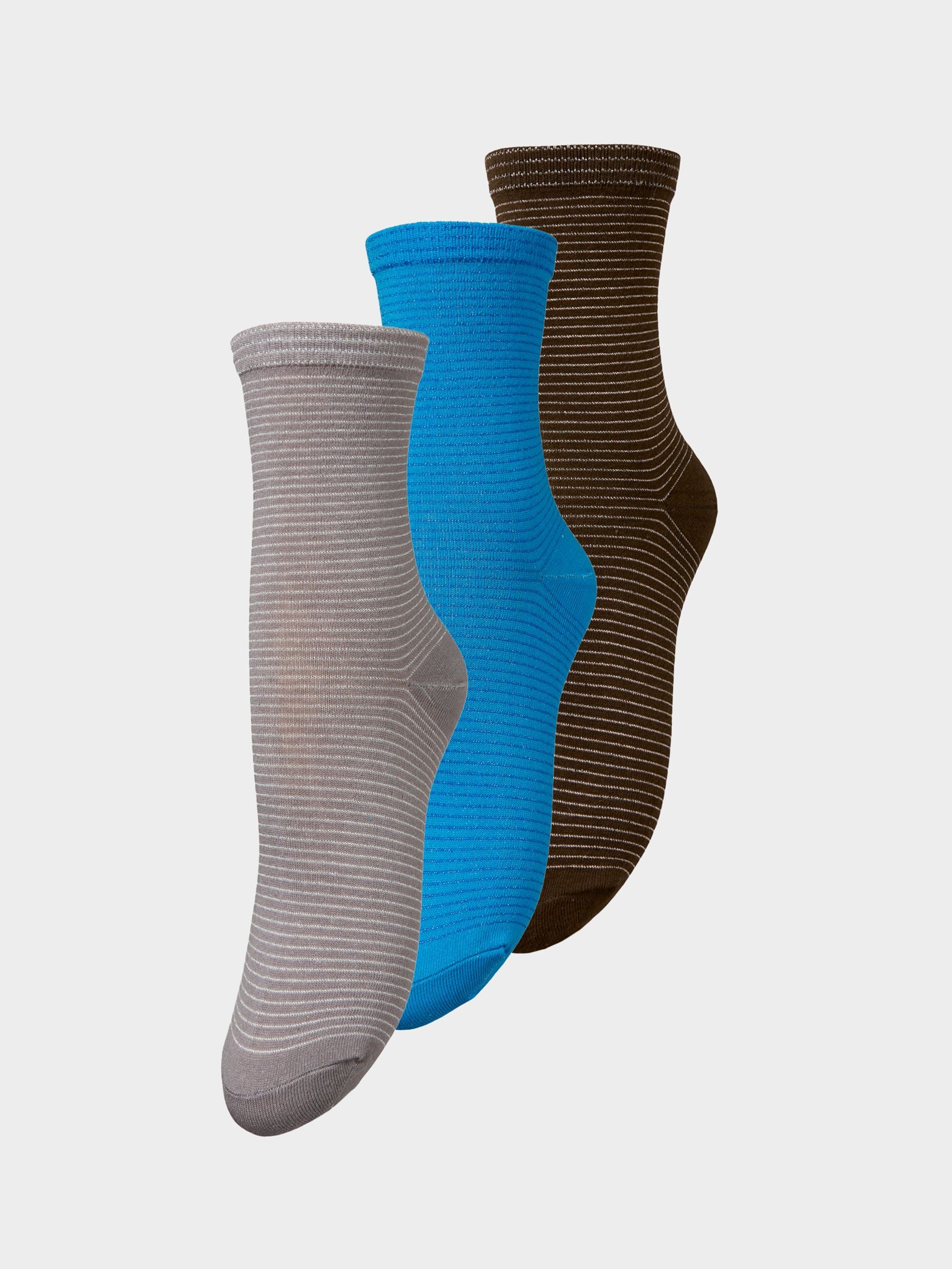 Dover Stripe Sock 3 Pack Socks   - Becksöndergaard