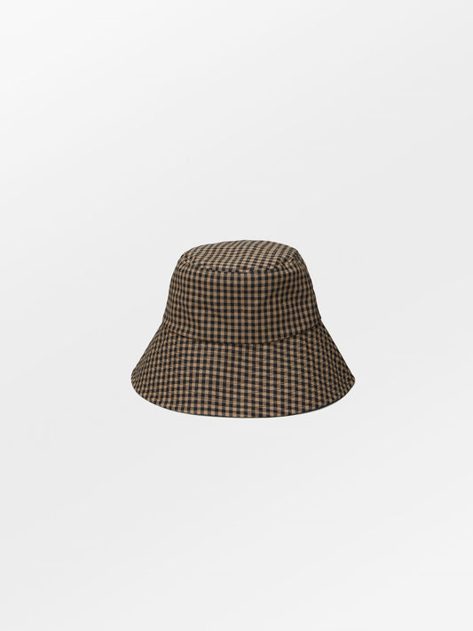 Becksöndergaard, Gingham Bucket Hat - Acorn Brown, archive, archive, sale, sale, archive