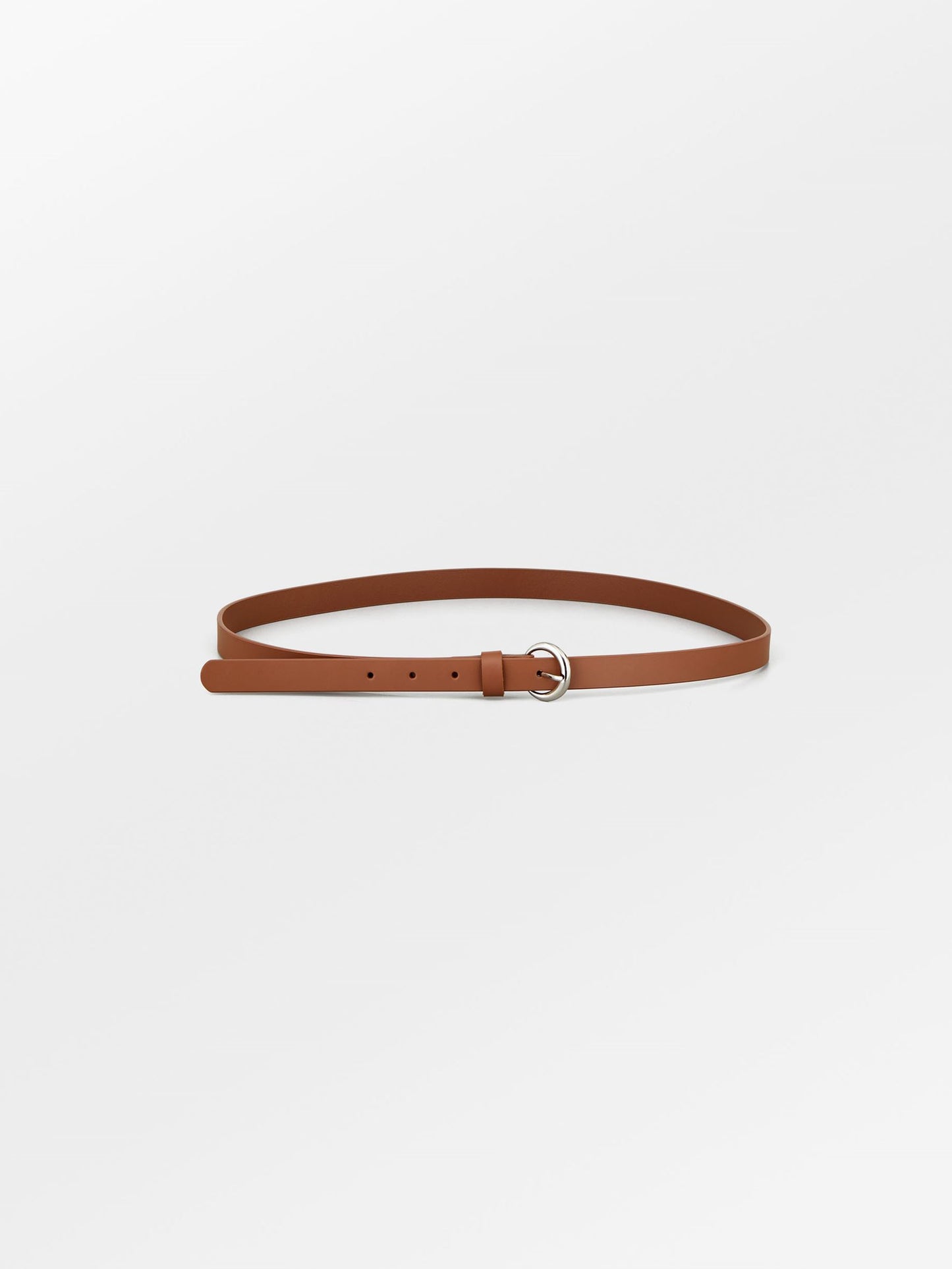Solid Slim Belt - Mocha Brown Clothing - Becksöndergaard