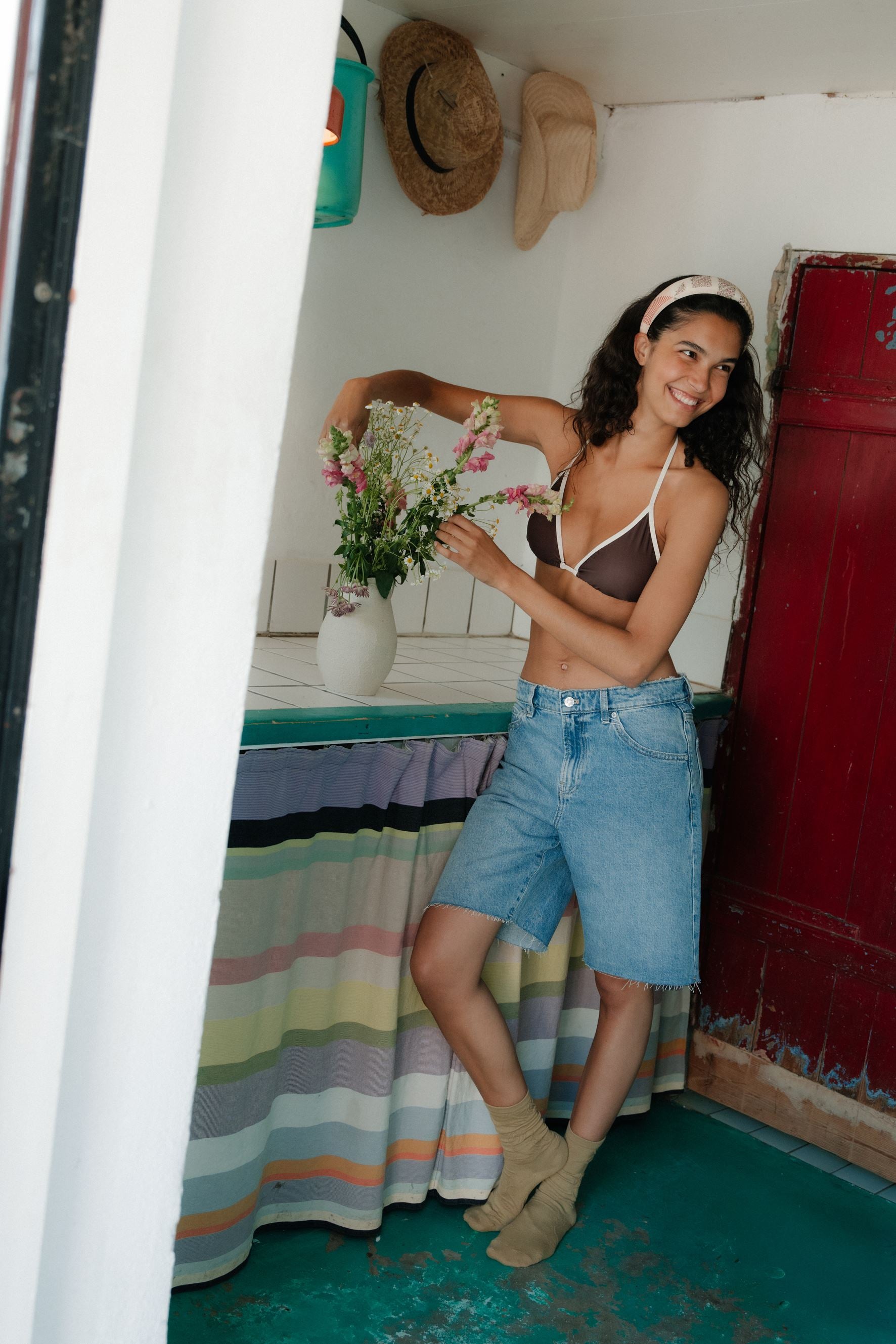 Contrast Bel Bikini Top Clothing - Becksöndergaard