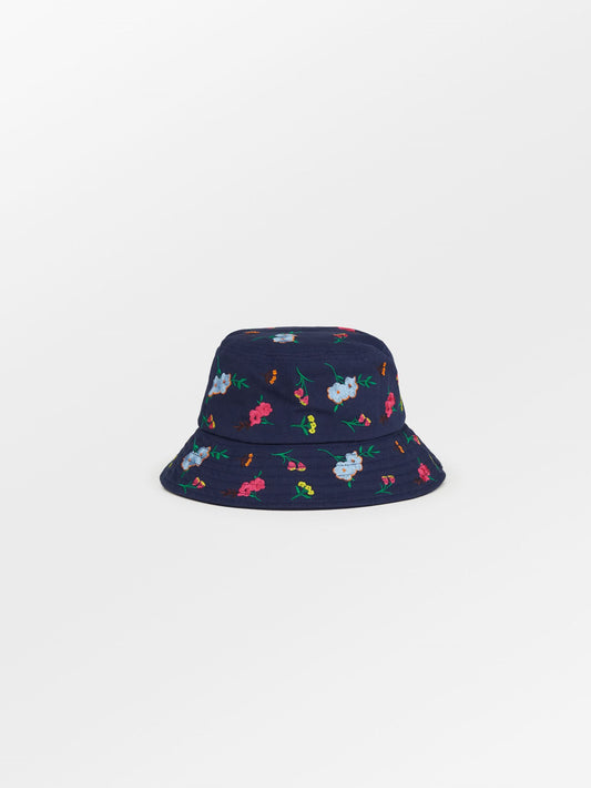 Amelia Bucket Hat - Navy Blue Clothing - Becksöndergaard