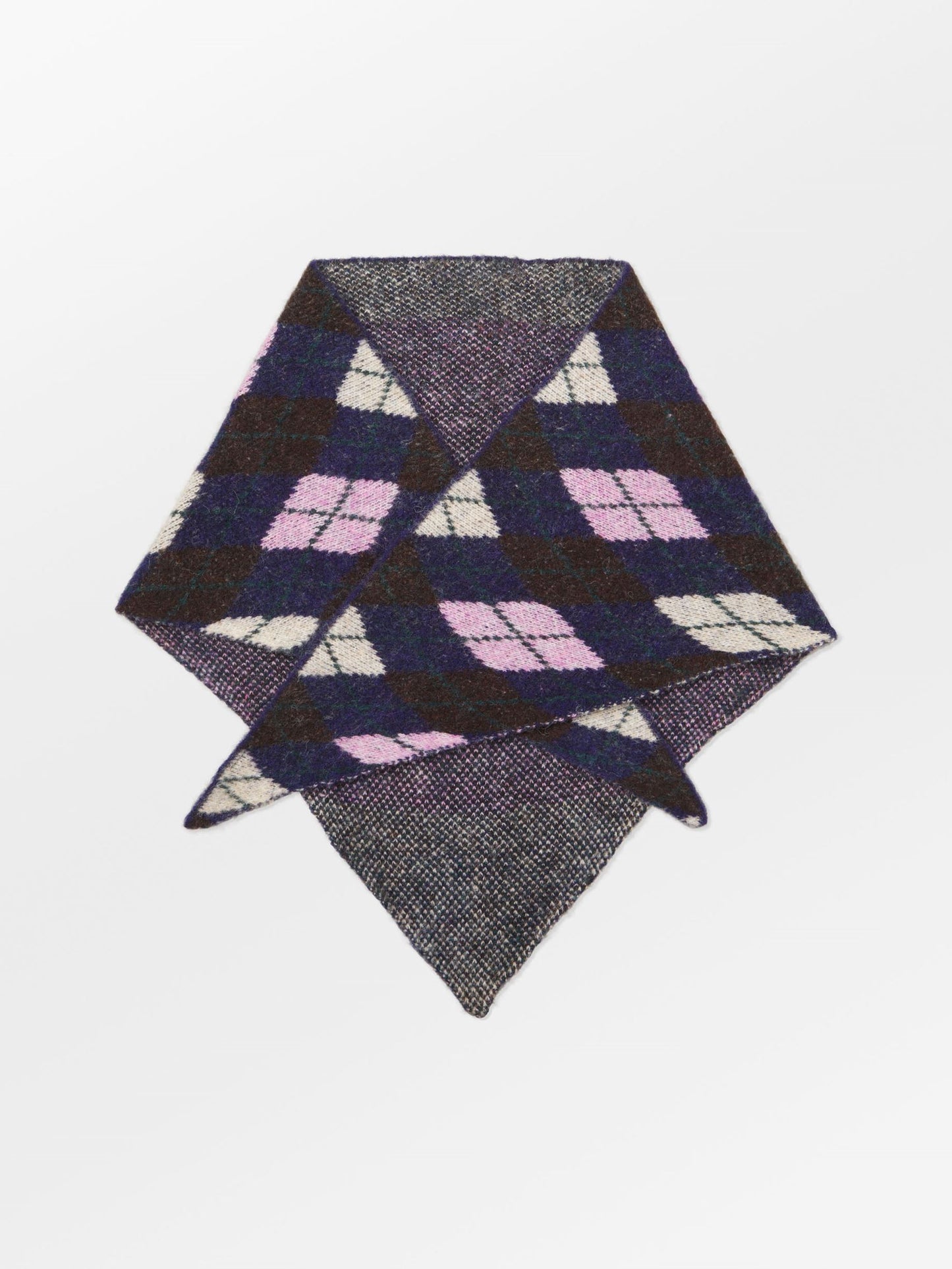 Argyle Triangle Scarf OneSize - Becksöndergaard