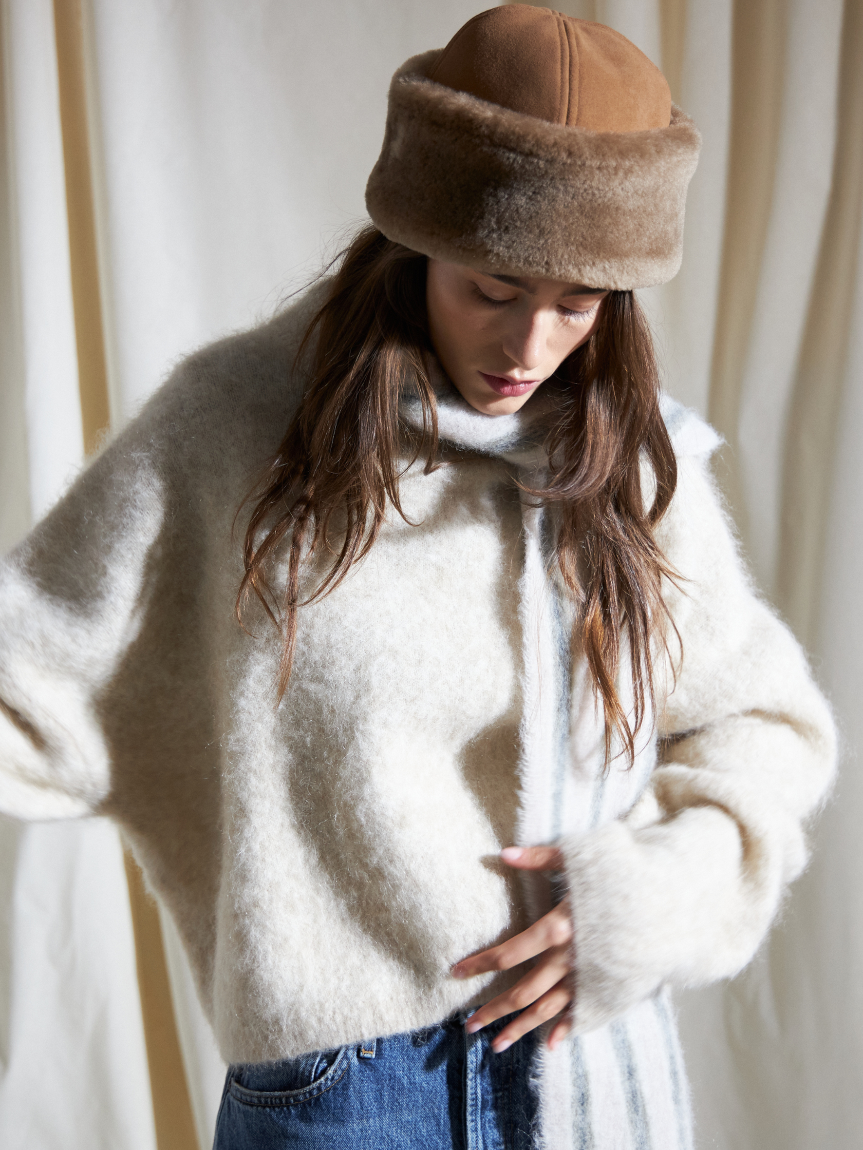 Dora Shearling Hat Clothing - Becksöndergaard