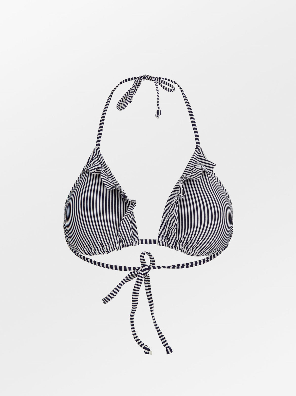 Striba Bel Frill Bikini Top - Maritime Blue Clothing - Becksöndergaard