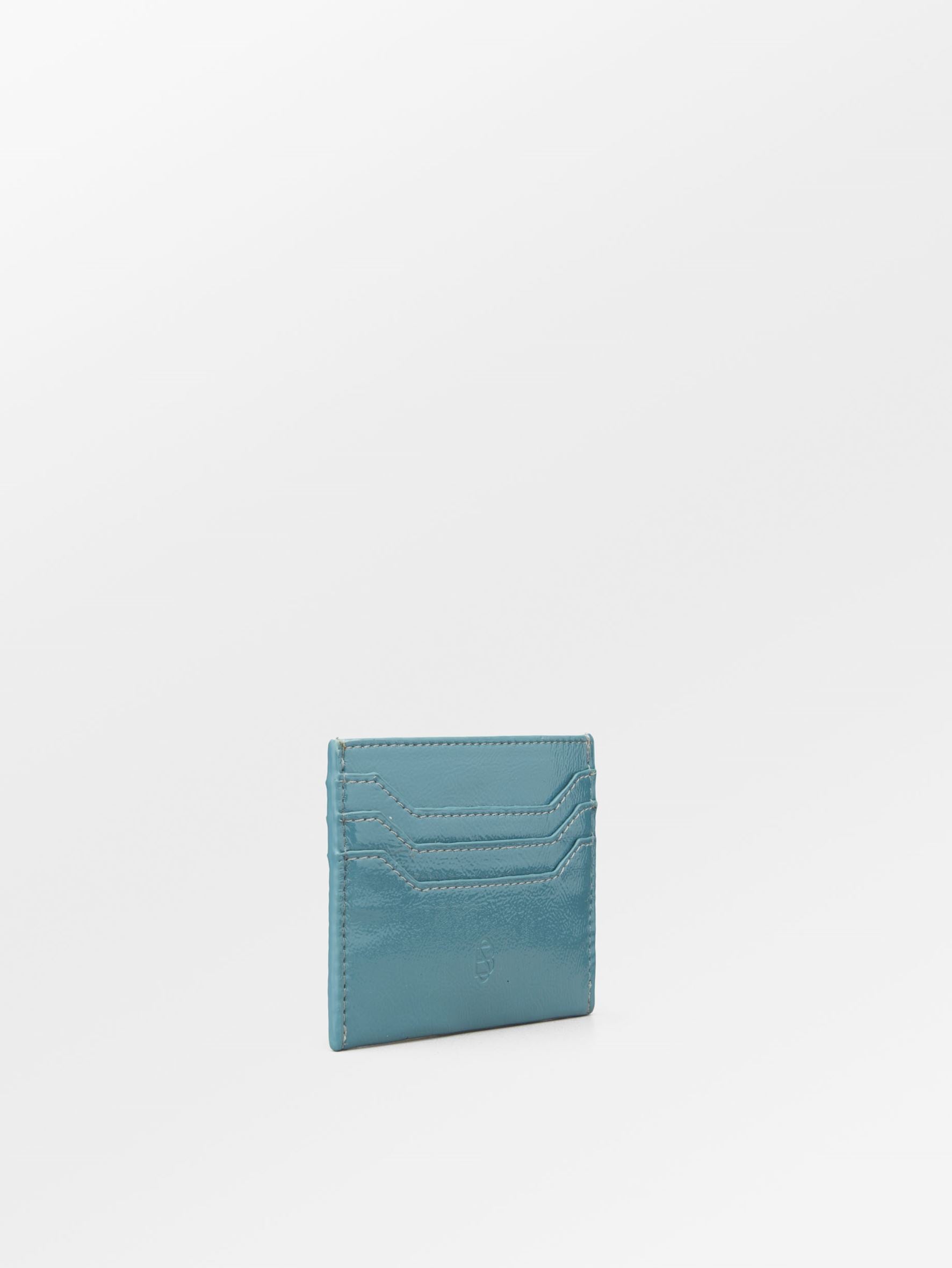 Crinkled Card Holder - Blue OneSize - Becksöndergaard