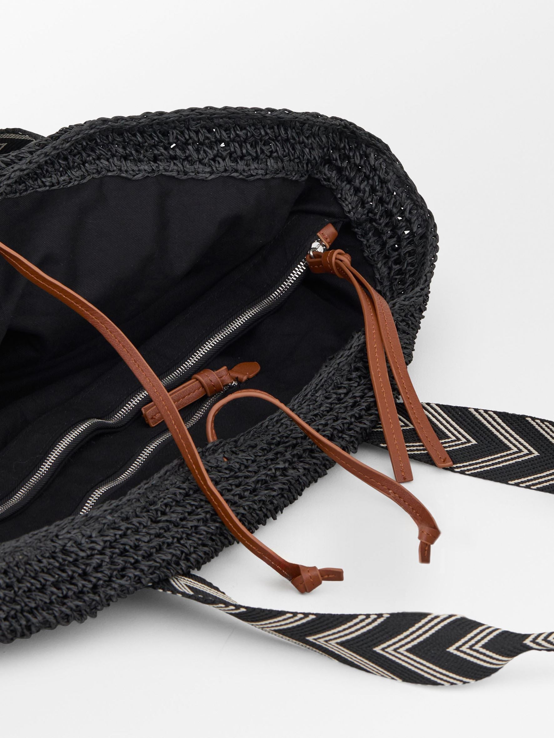 Becksöndergaard, Paper Straw Pheobe Bag - Black, archive, archive