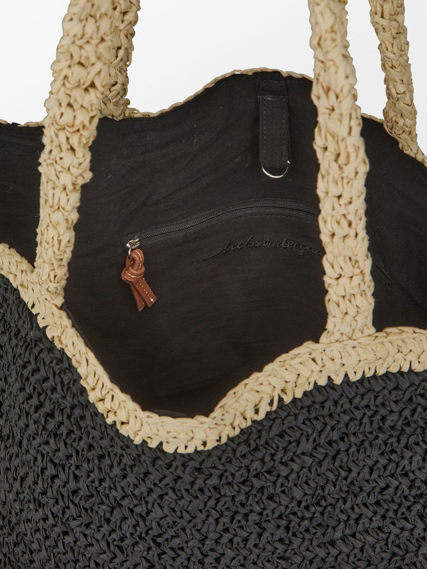 Becksöndergaard, Paper Straw Tota Bag - Black, bags, bags, bags, sale, sale, bags, bags, bags, bags