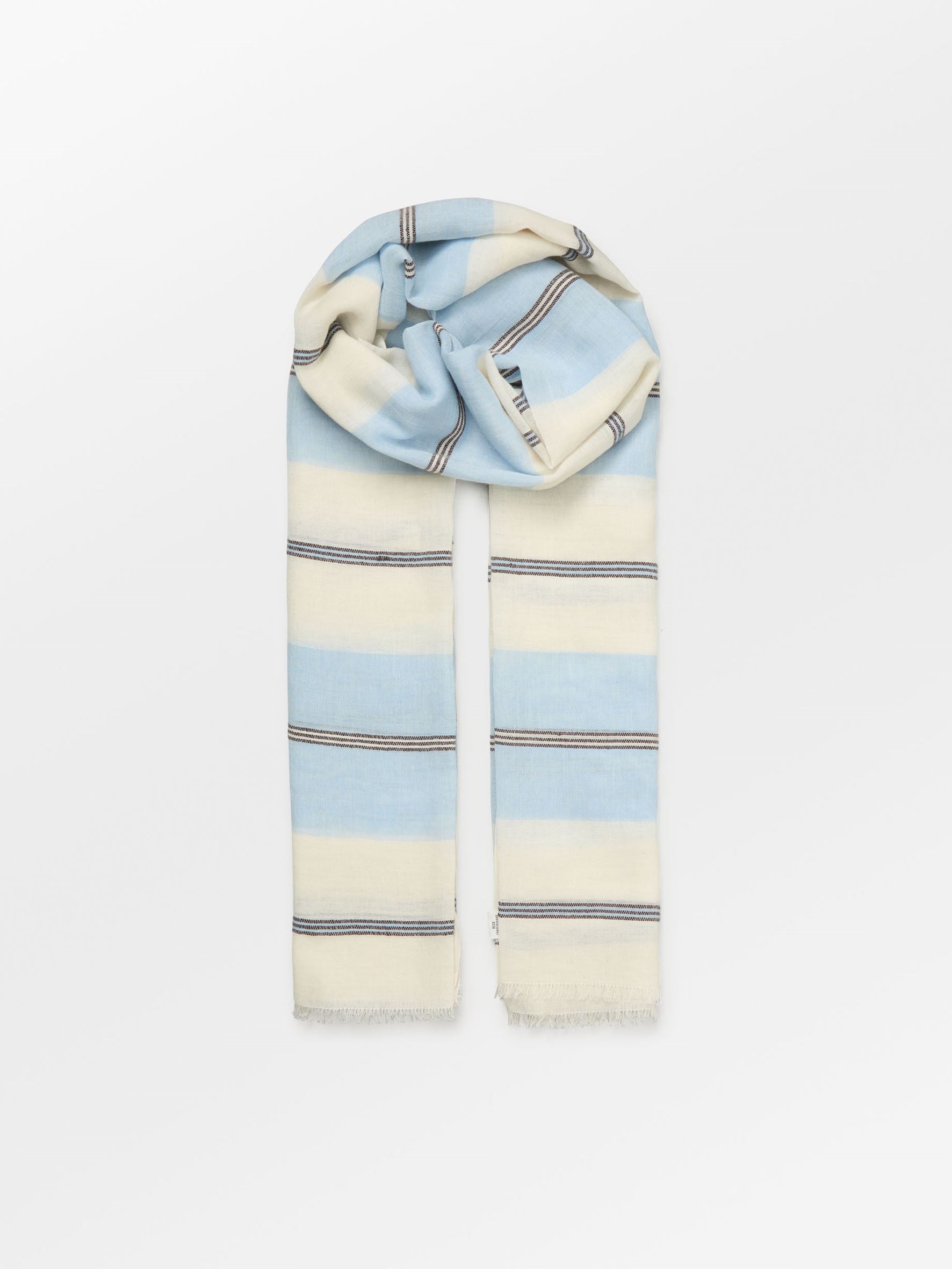 Becksöndergaard, Wovelia Cowea Scarf - Skyway Blue, scarves, scarves, sale, sale