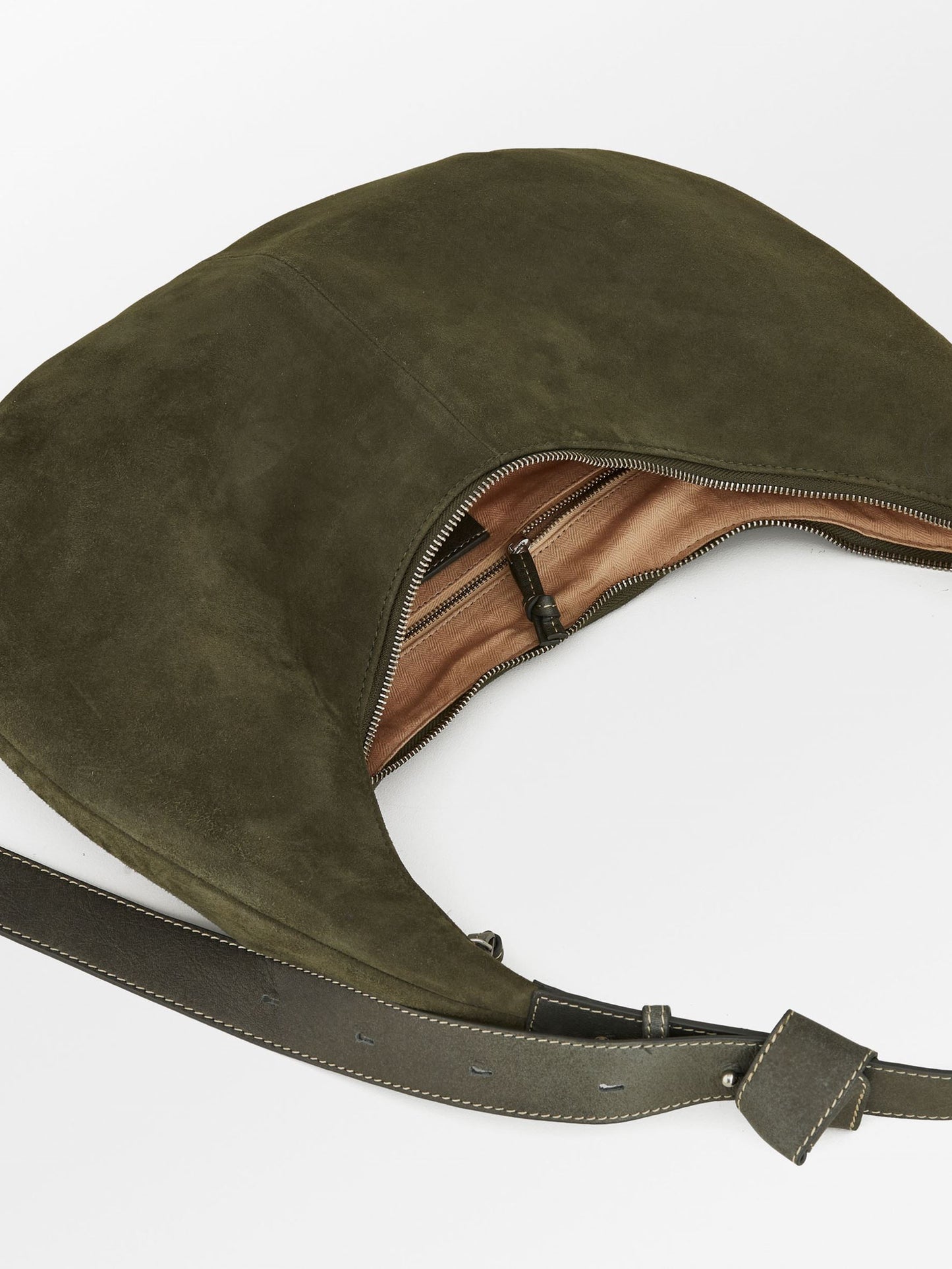Suede Lona Crossbody Bag - Army OneSize - Becksöndergaard